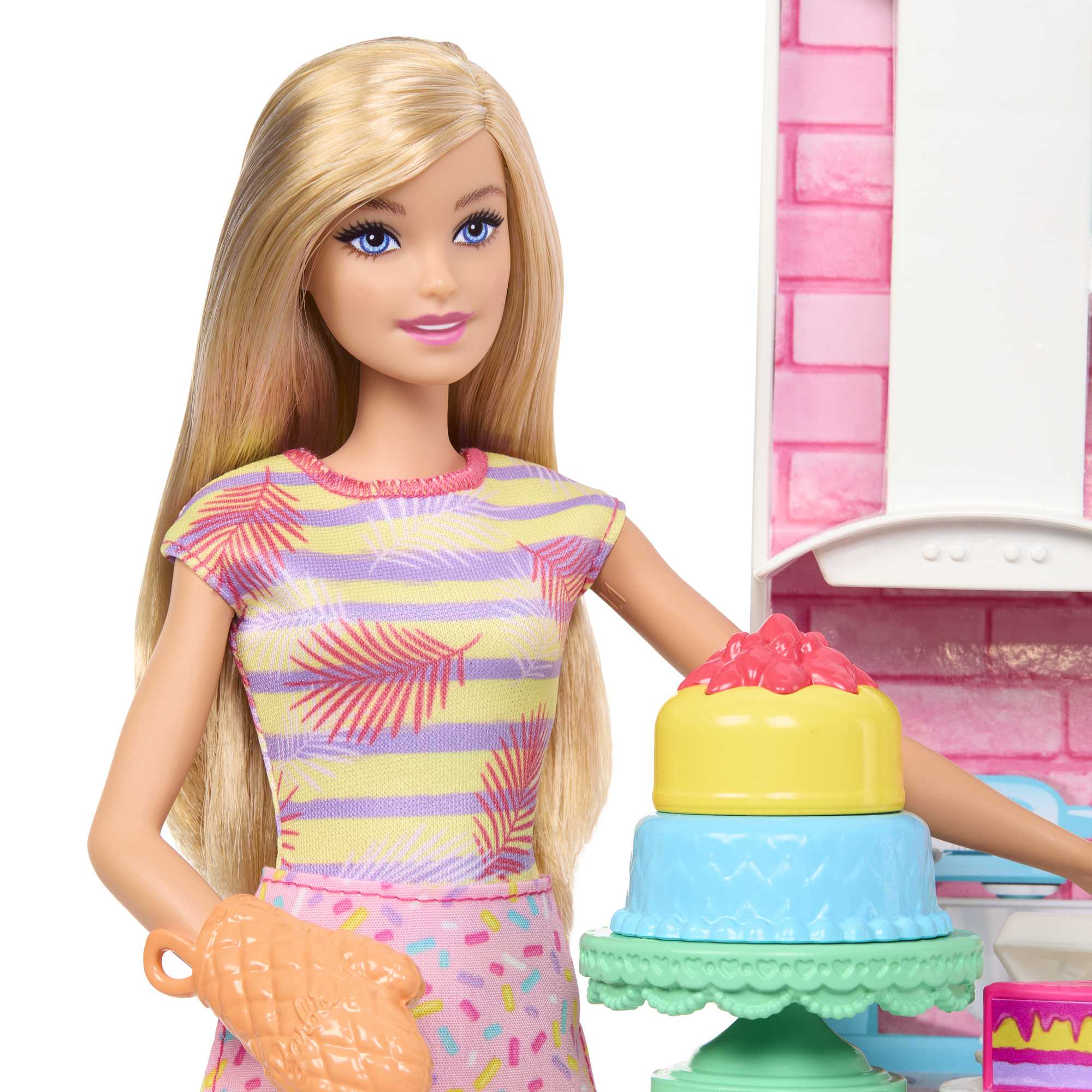 2 Bebek, Fırın Ve 15'Ten Fazla Aksesuarıyla Barbie Brooklyn Ve Malibu Pasta Yapıyor Oyun Seti - Image 3