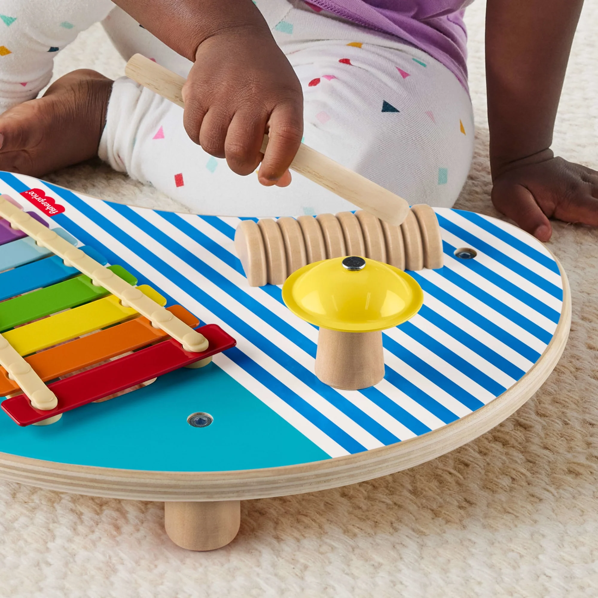 3 Ahşap Parçadan Oluşan Fisher-Price Ahşap Müzik Keyfi Ve Oyuncak Perküsyon Enstrümanları - Image 4