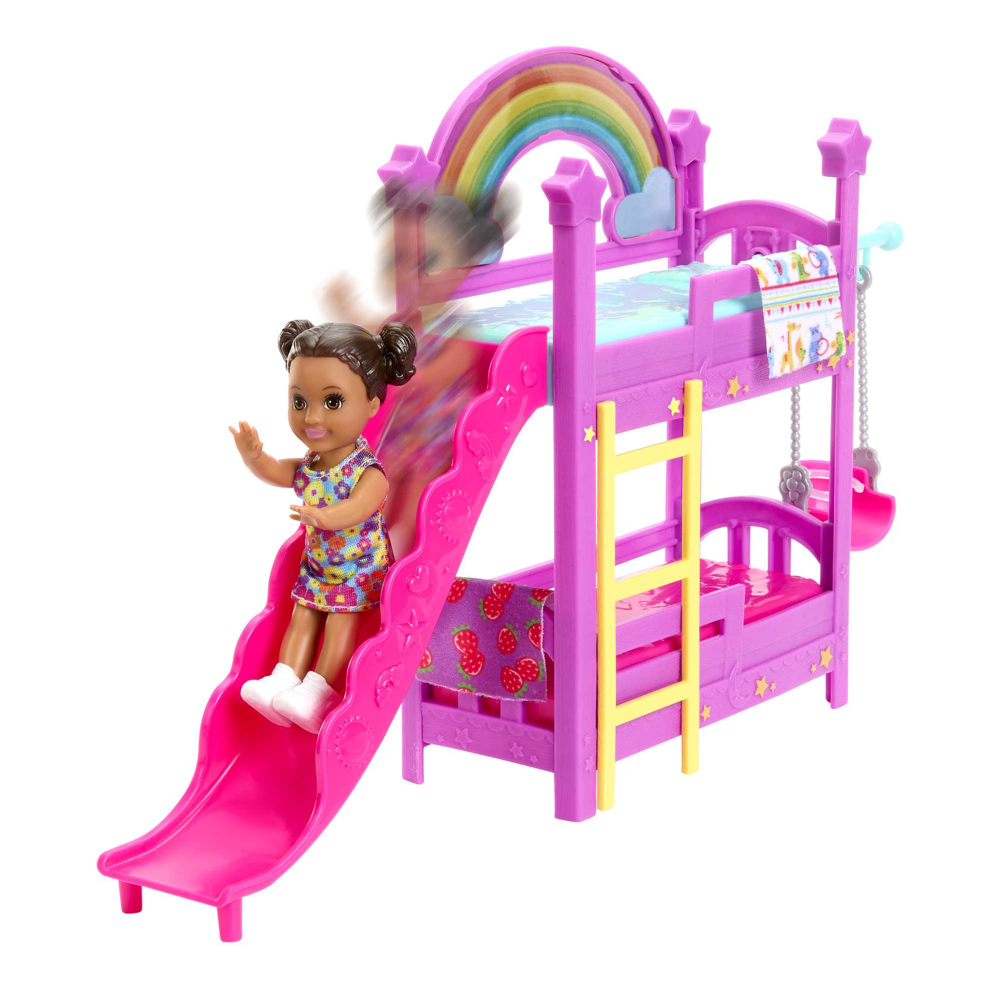 3 Bebek, Mobilya Ve 15'Ten Fazla Aksesuar Ile Barbie Skipper Bebek Bakıcılığı Eğlencesi Oyun Seti - Image 5