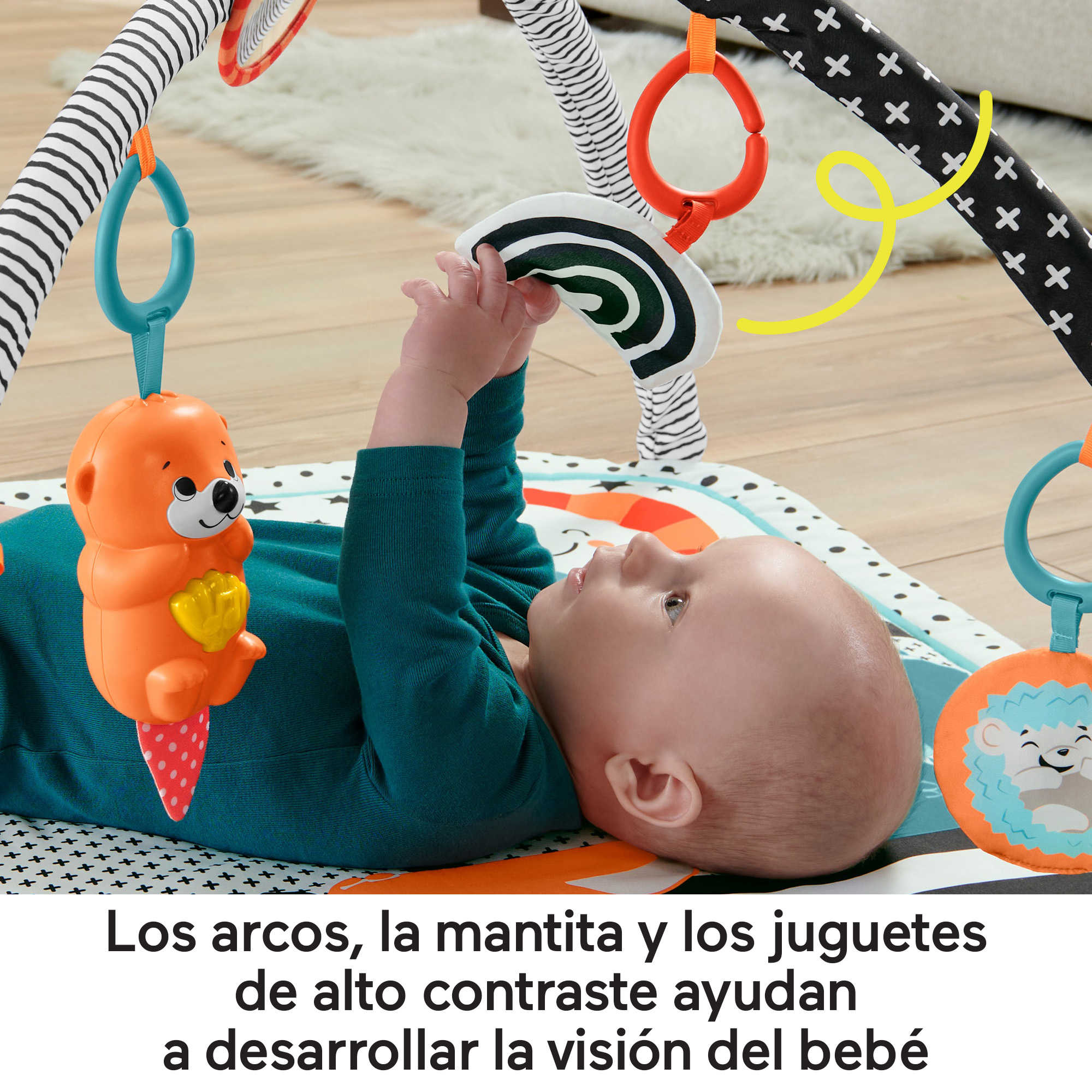 Mantita De Juego Gimnasio Musical 3 En 1 De Fisher-Price, Gimnasio Para Bebés Con Juguetes Sensoriales Y Luces Y Sonidos - Image 4
