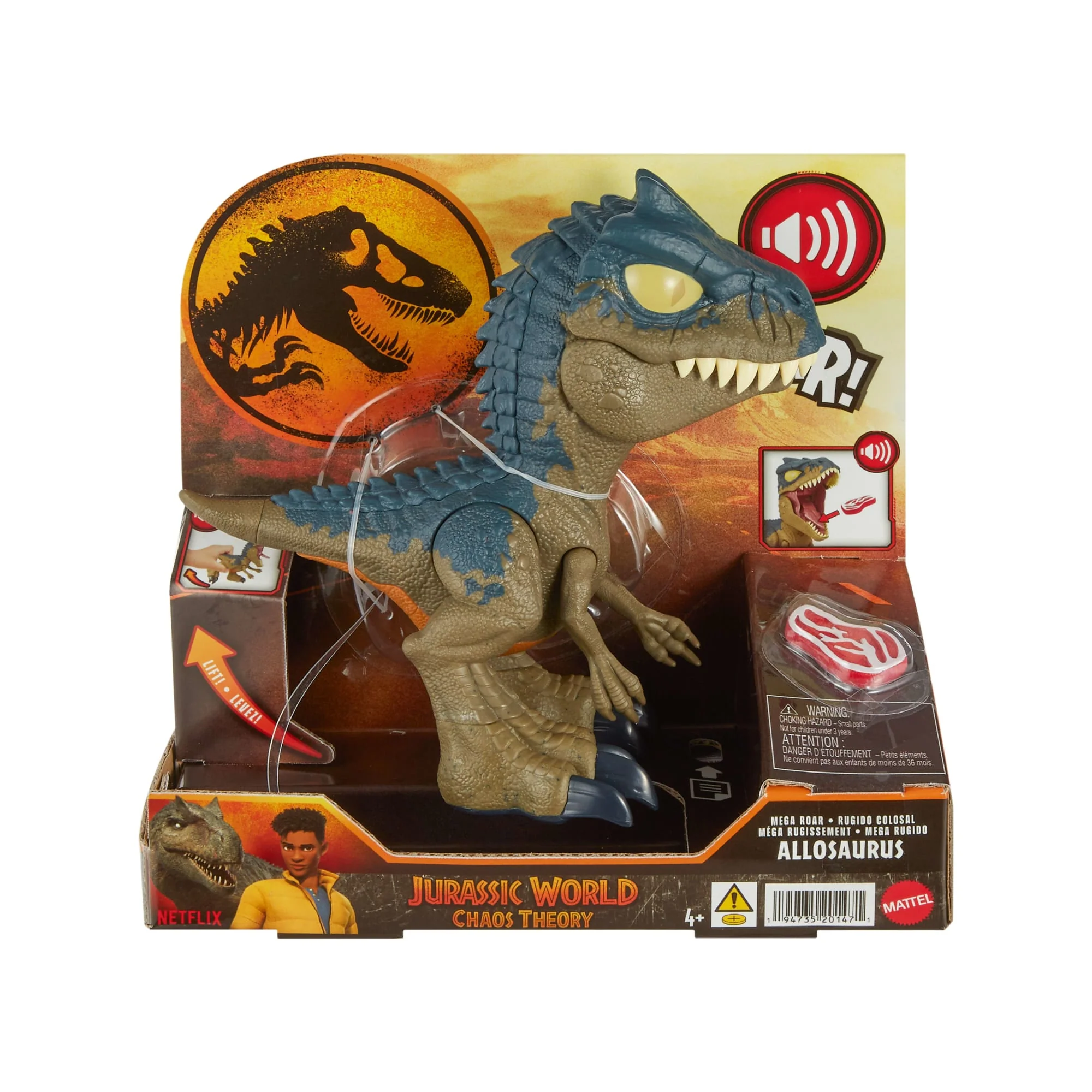 Jurassic World : Chomp Chomp-Allosaurus Méga Rugissement-Figurine De Dinosaure - Image 6