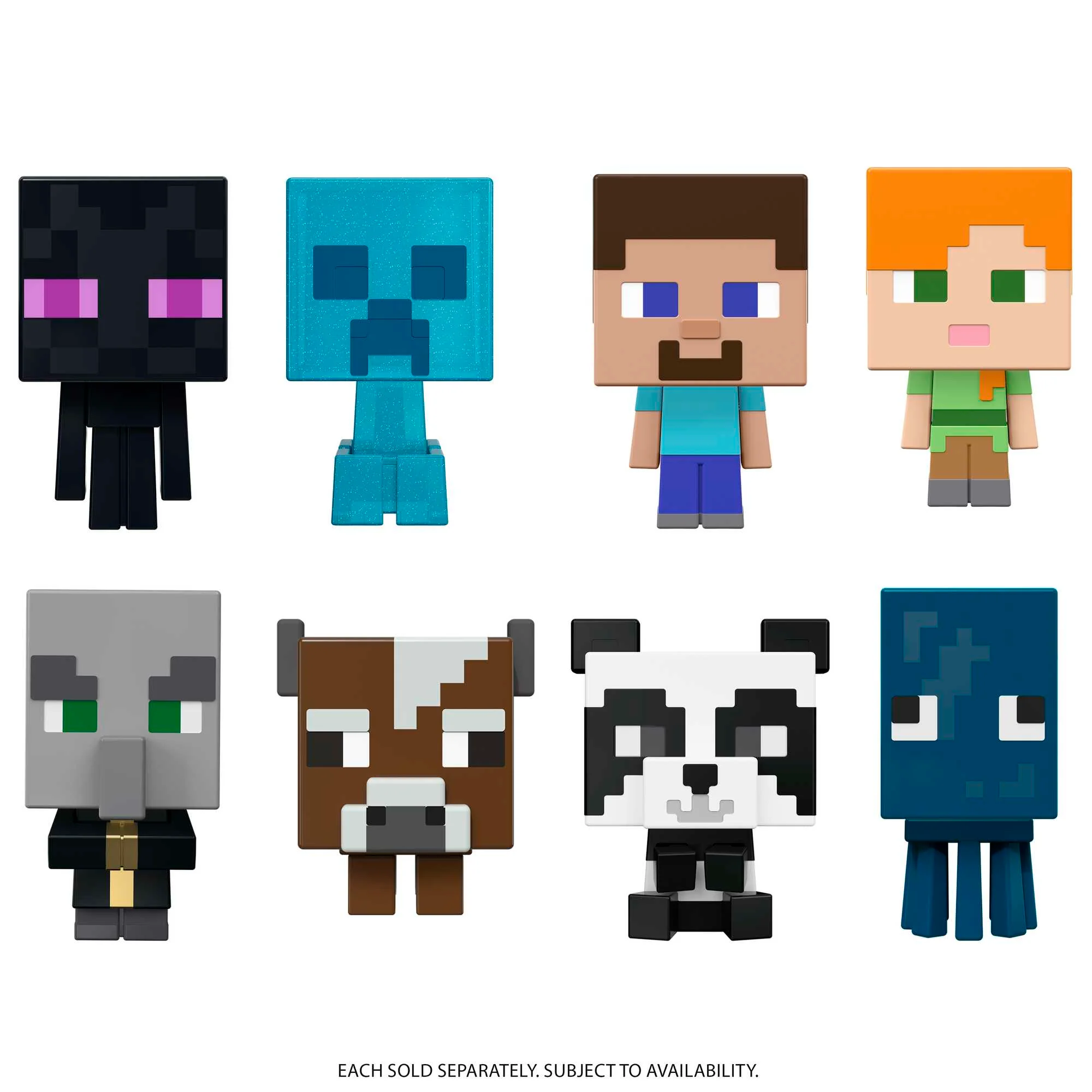 Minecraft - Assortiment Mini-Têtes Modulables - Figurine - 6 Ans Et +