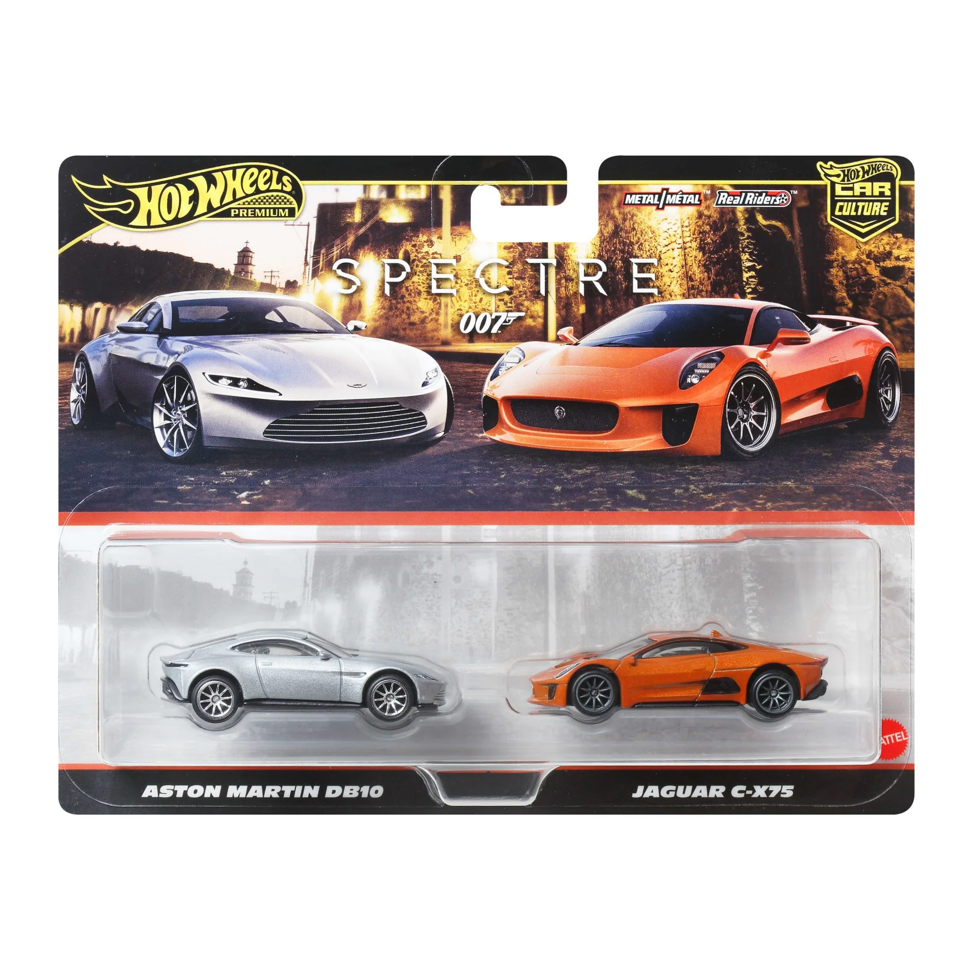 Hot Wheels Premium Kultowe auta Jaguar/Aston Martin Samochody 2-pak 1:64 Zestaw 3+ - Image 6