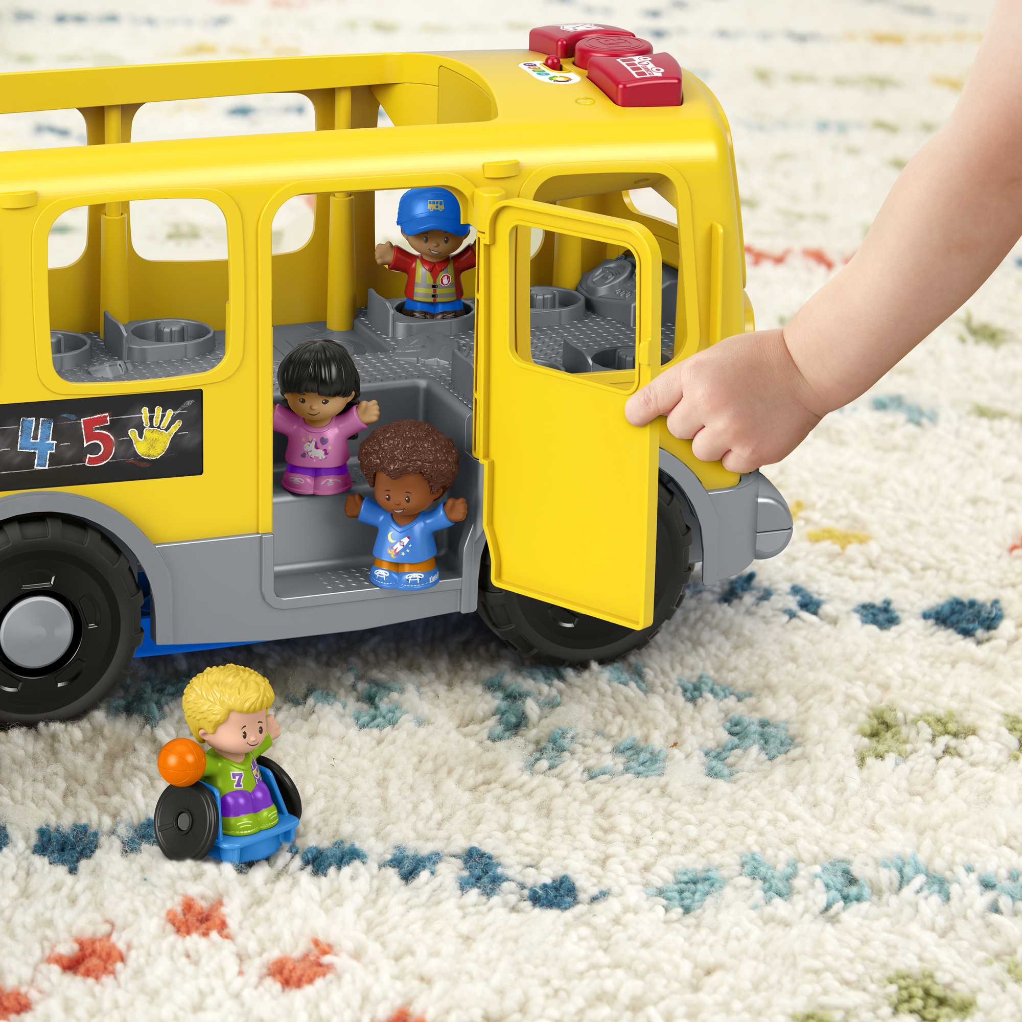 Autobús Escolar Amarillo Grande De Little People De Fisher-Price - Image 3