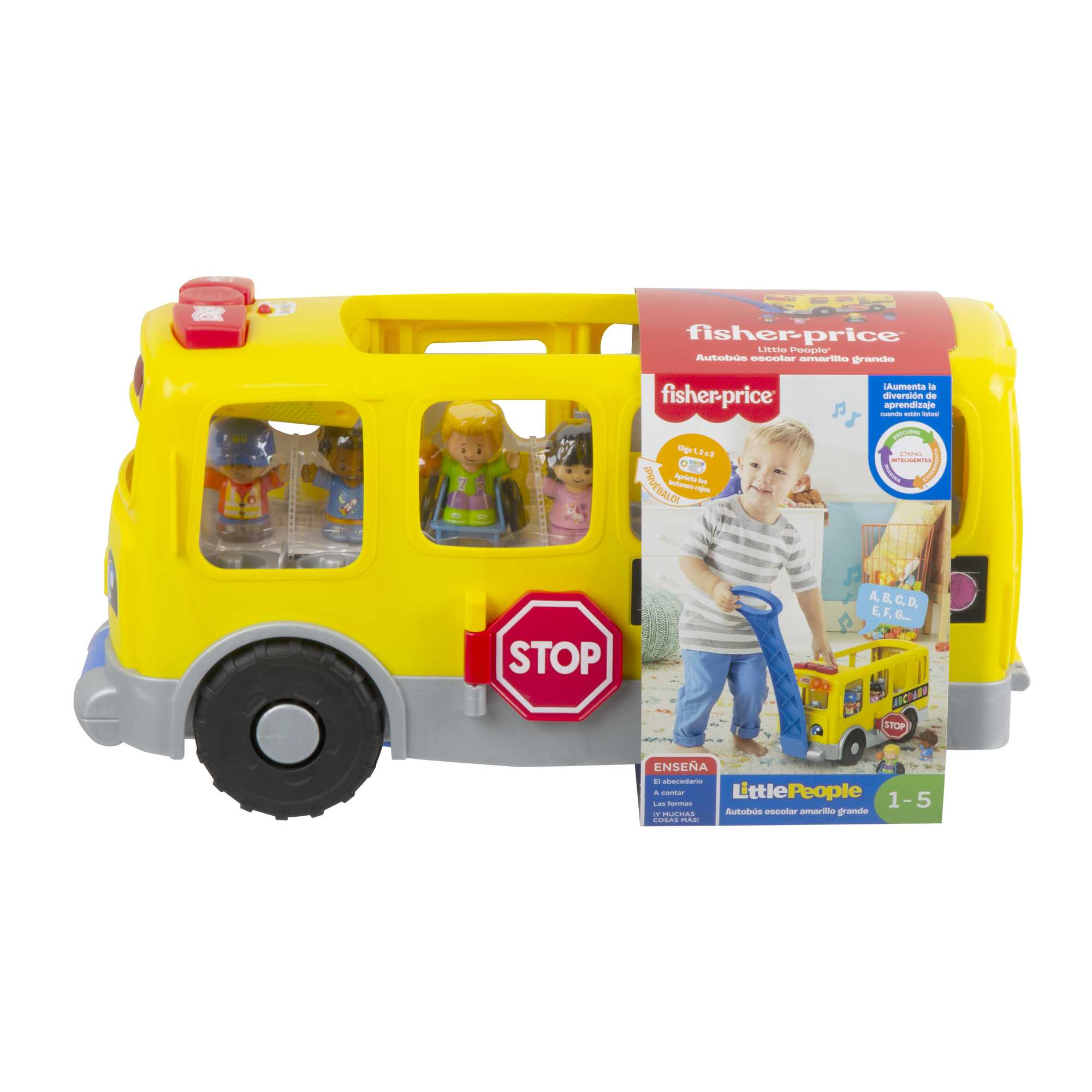 Autobús Escolar Amarillo Grande De Little People De Fisher-Price - Image 5