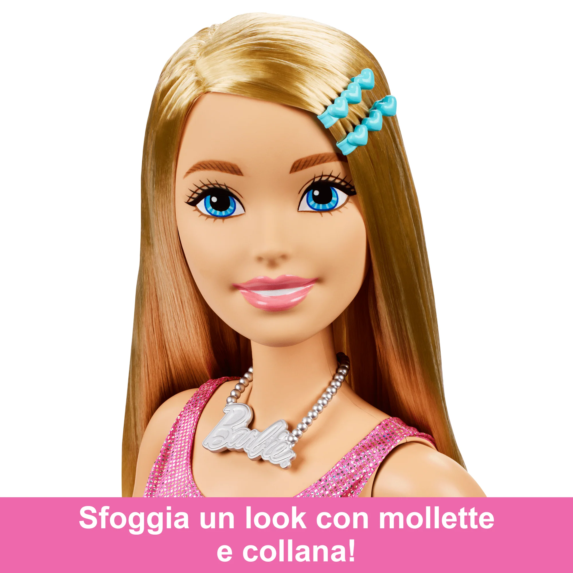 Barbie - La Mia Prima Barbie, Barbie Grande Amica, Alta 71 Cm Con Abito Rosa Scintillante - Image 3