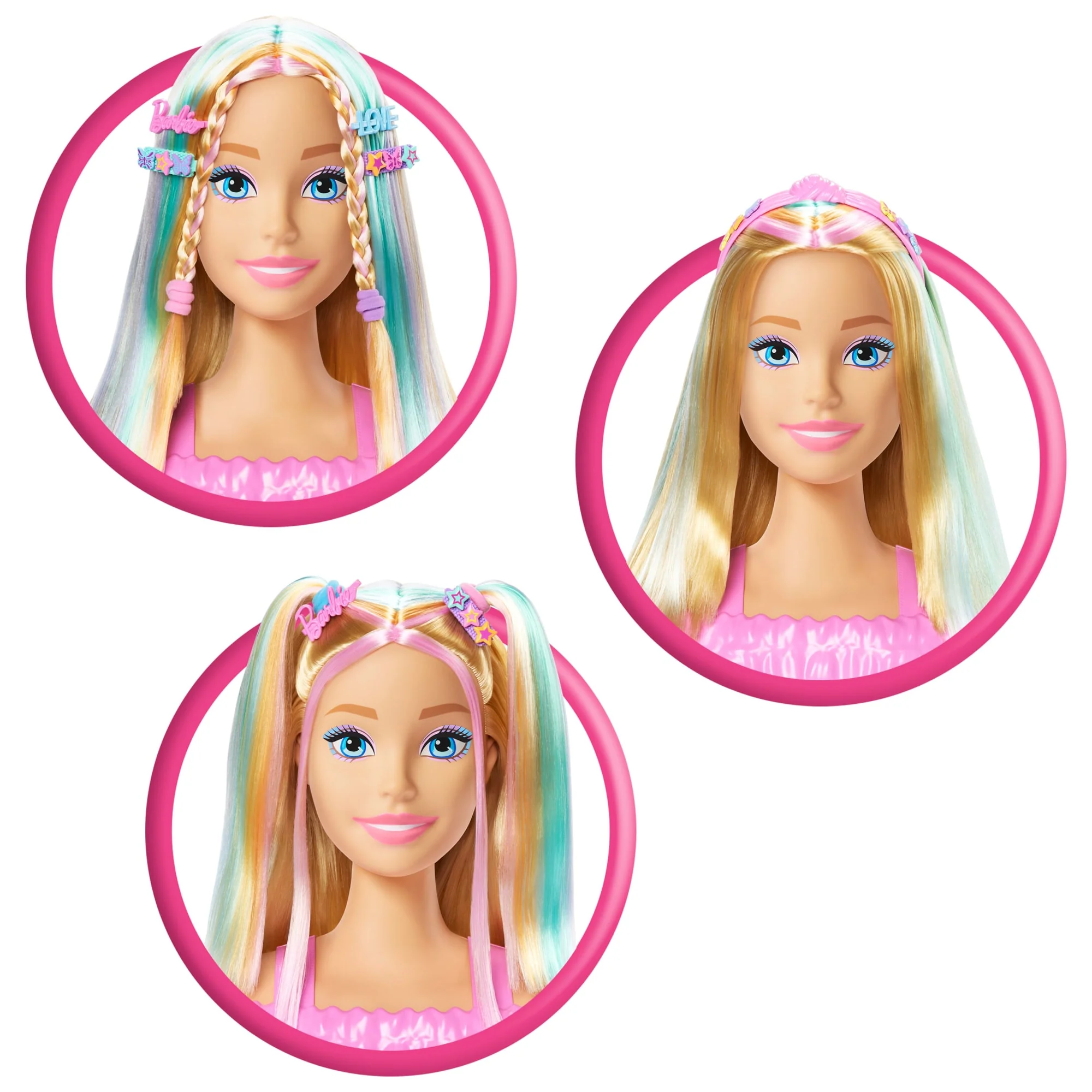 Bambola Barbie Testa Pettinabile, Con Capelli Biondi E 20 Accessori Per Creare Acconciature - Image 4
