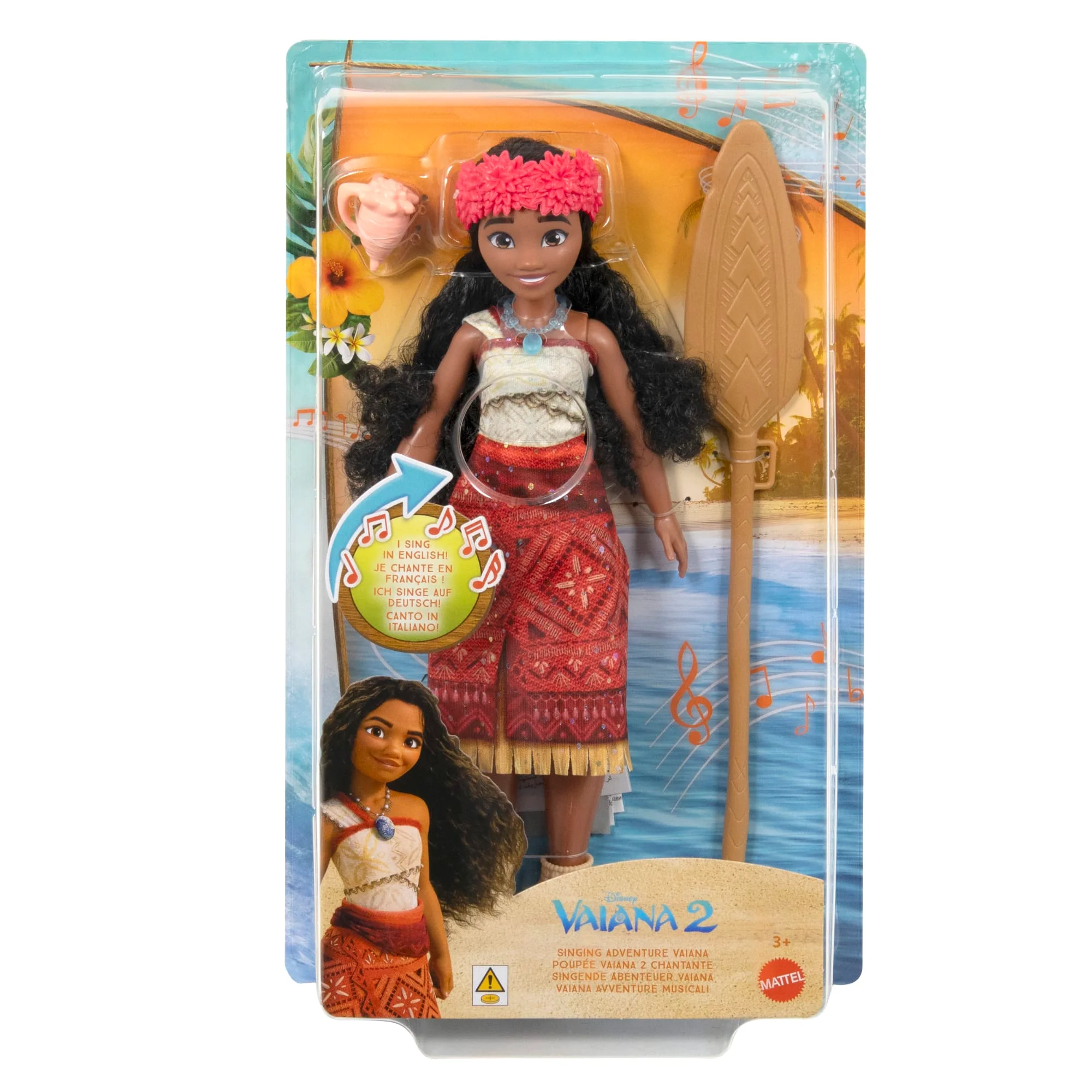 Bambola Disney Vaiana 2 Avventura Canora Vaiana E Accessori, Canta “Siamo Tornati” in 4 Lingue - Image 6