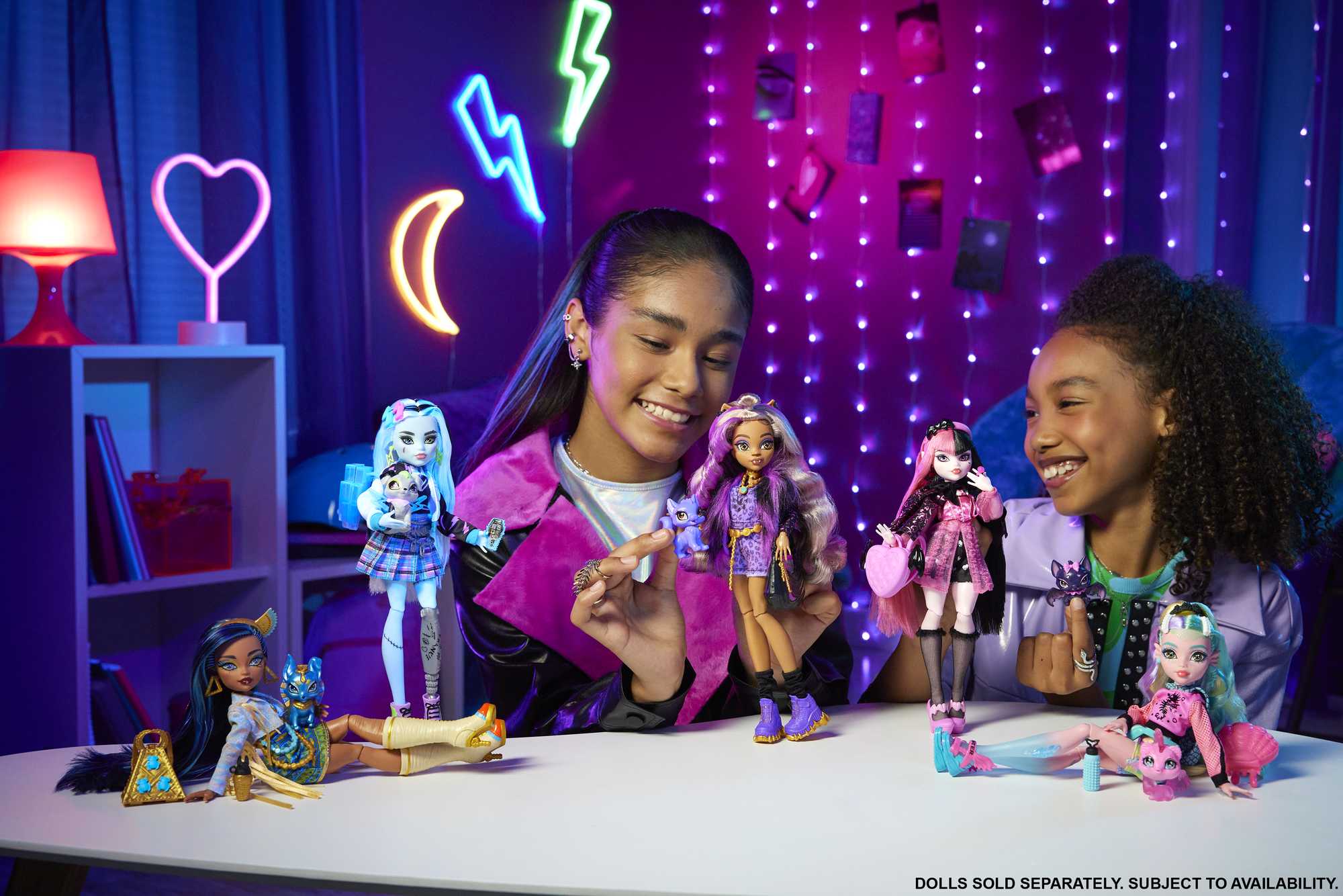 Bambole Monster High Con Abiti, Cuccioli E Accessori - Image 2