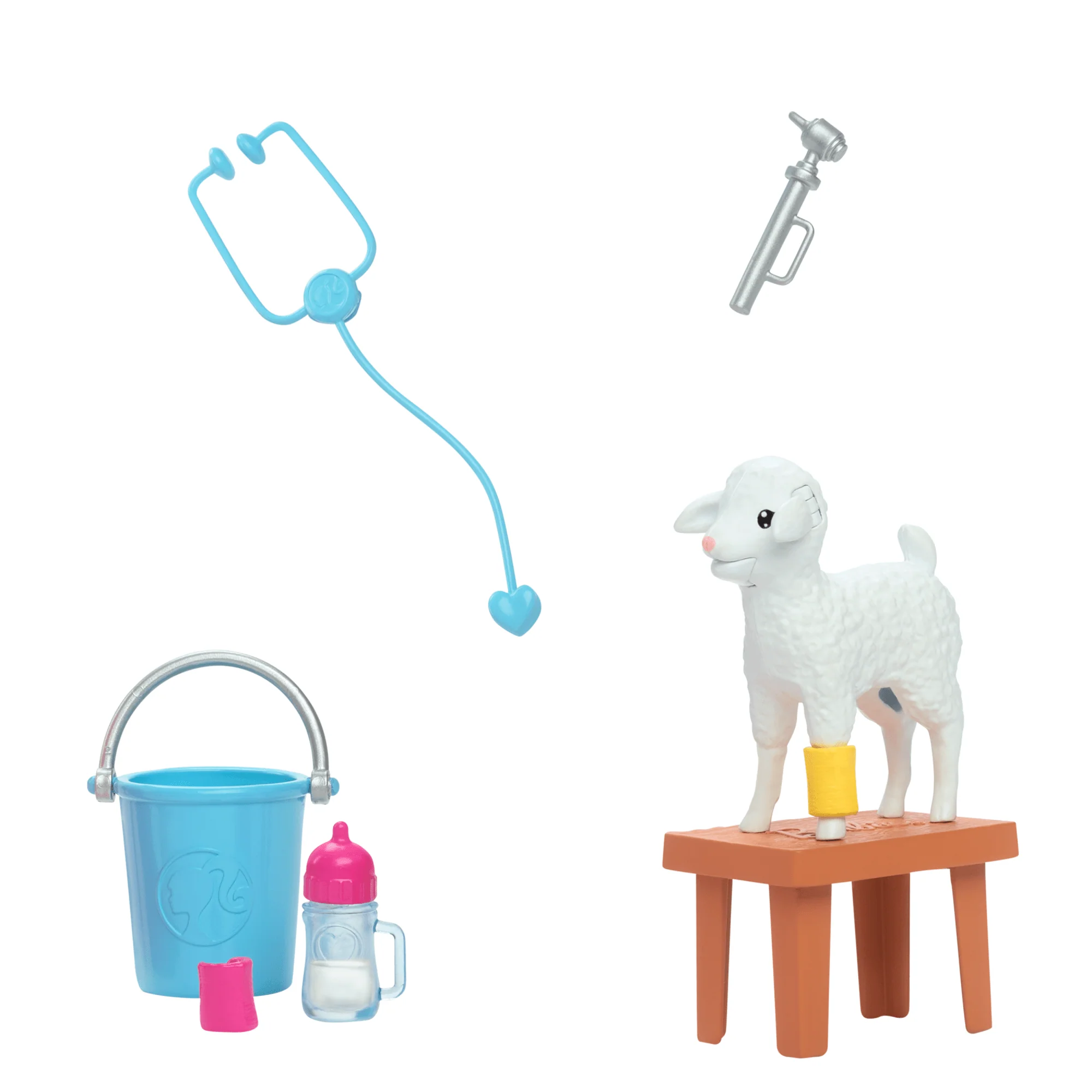 Barbie 65. Yıl Dönümü Kariyer Koleksiyonu Çiftlik Veterineri Bebek Ve Kulakları Hareket Eden Kuzu Dahil 10 Aksesuar - Image 4