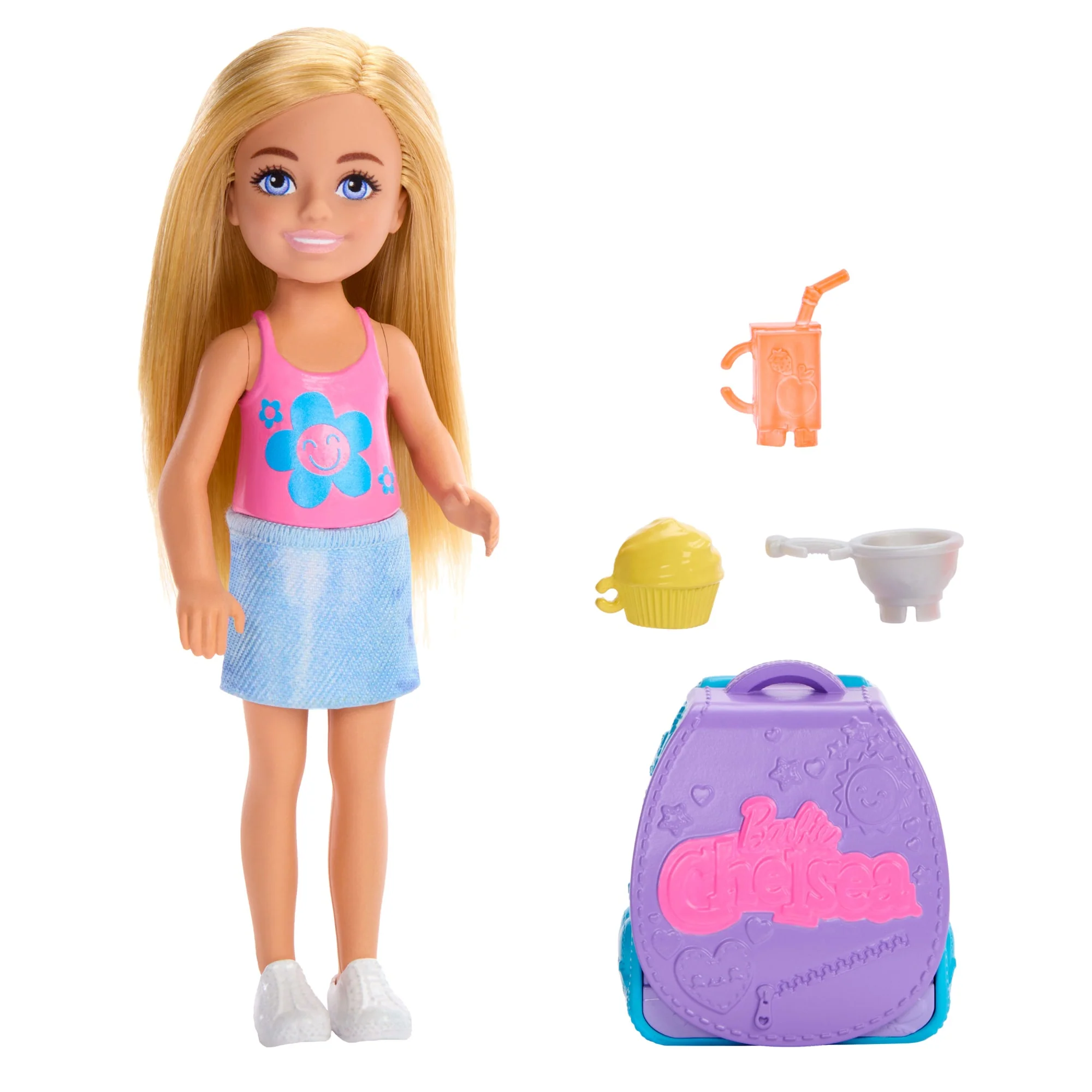 Barbie Aile Ve DOStlar Chelsea Kapkek Pişirme Çantası Chelsea Bebek Ve Aksesuarları, Oyuncak Kapkek Ile Sırt Çantası - Image 5