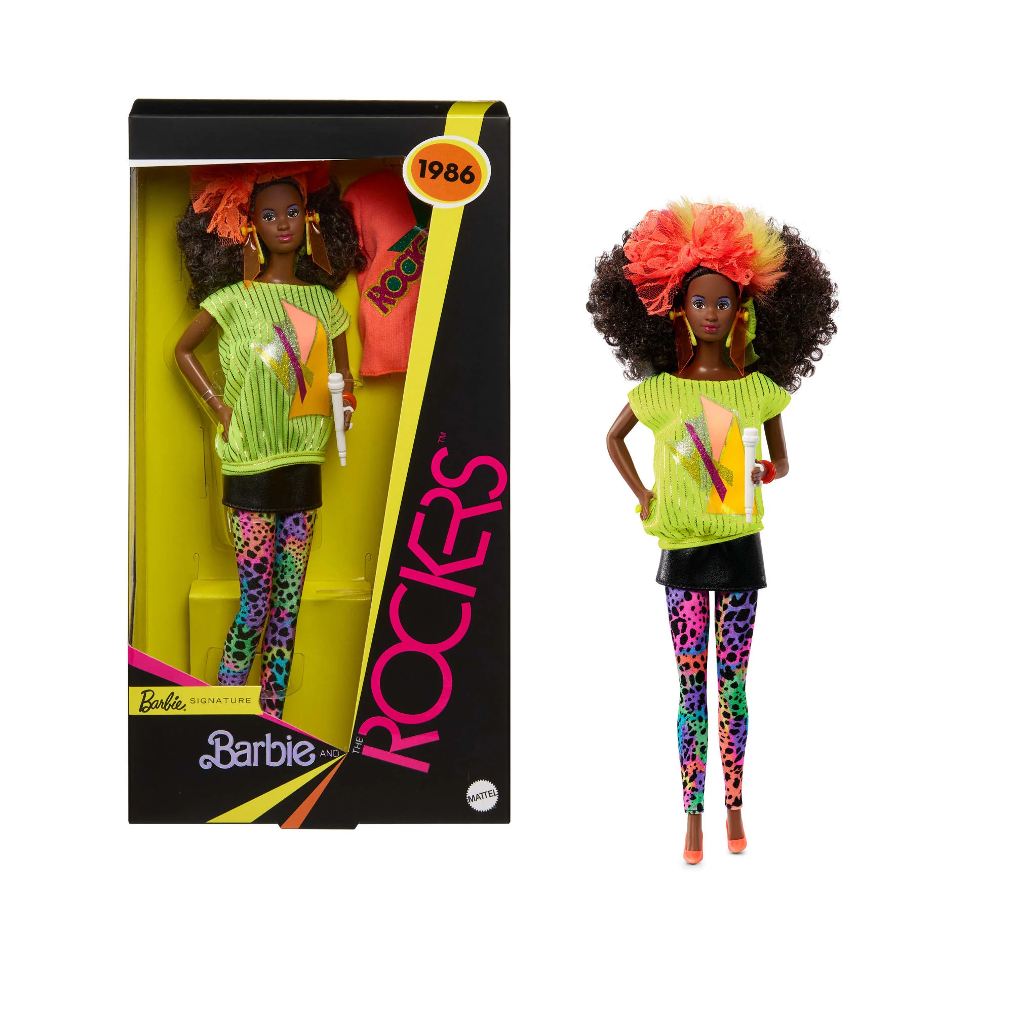 Barbie and The Rockers Lalka kolekcjonerska DeeDee Reprodukcja Zabawka dla dzieci 6+, fanów i kolekcjonerów