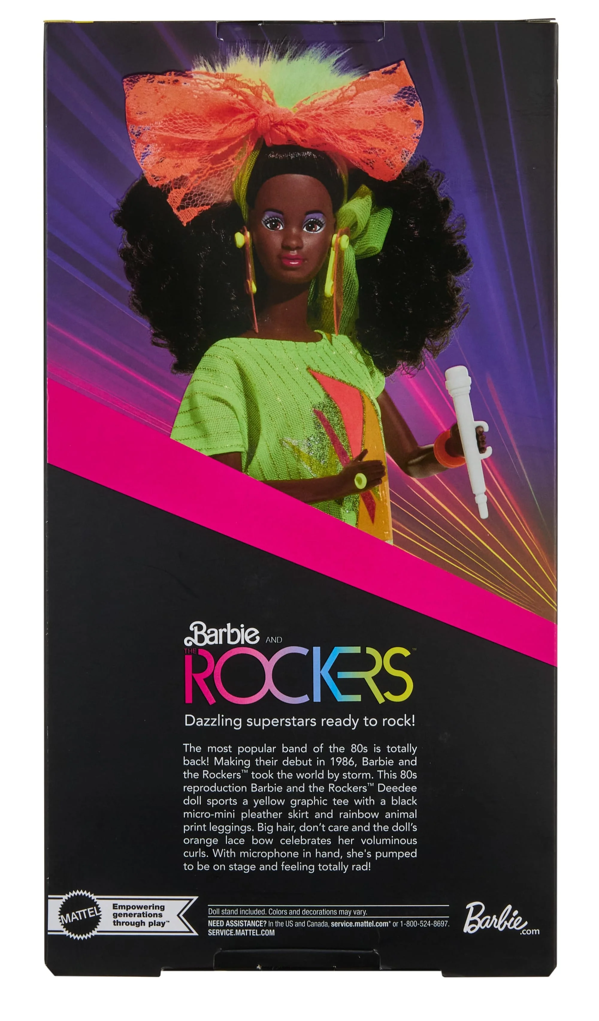 Barbie and The Rockers Lalka kolekcjonerska DeeDee Reprodukcja Zabawka dla dzieci 6+, fanów i kolekcjonerów - Image 6