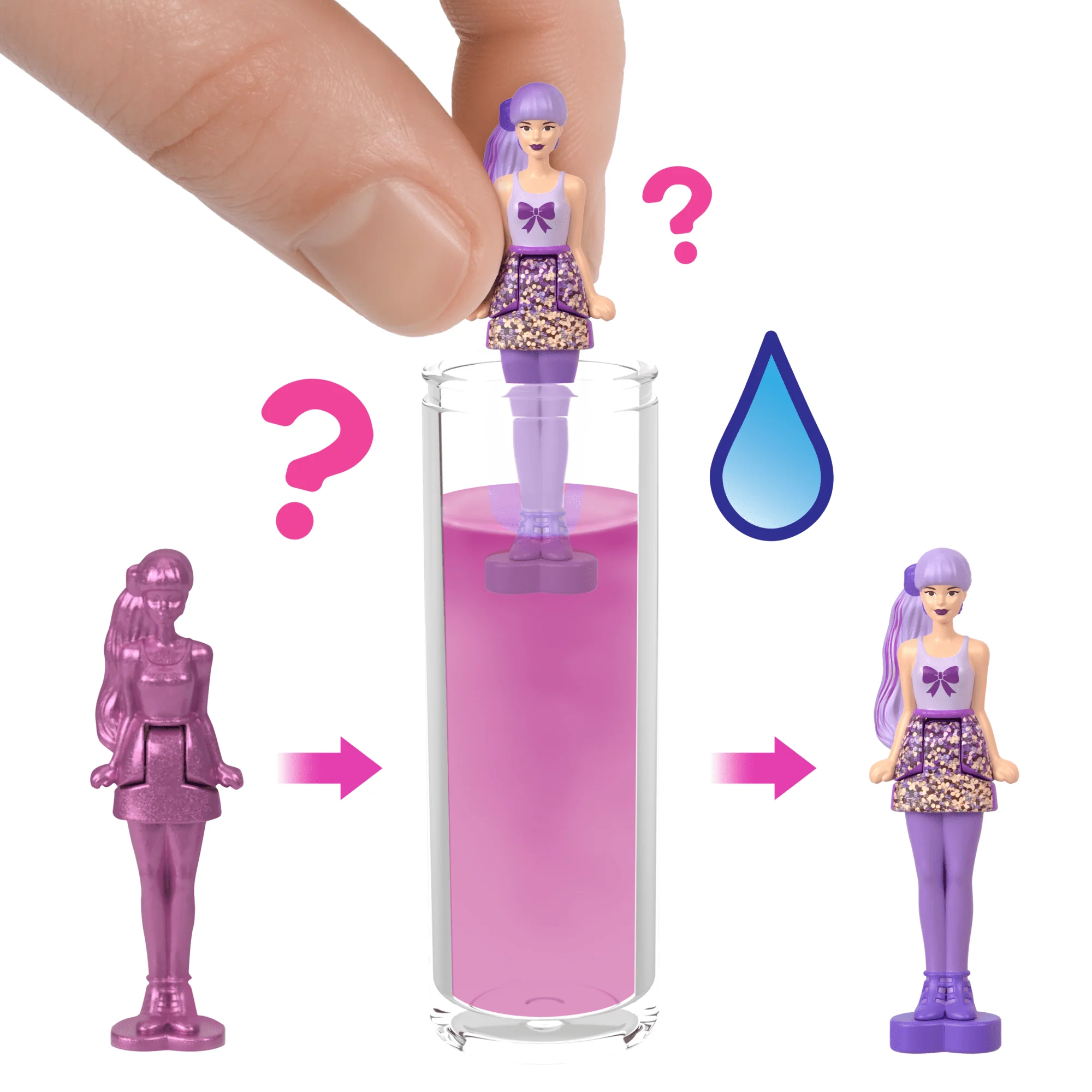 Barbie - Poupées Mini Barbieland - Assortiment Color Reveal 3,8 Cm - Image 3