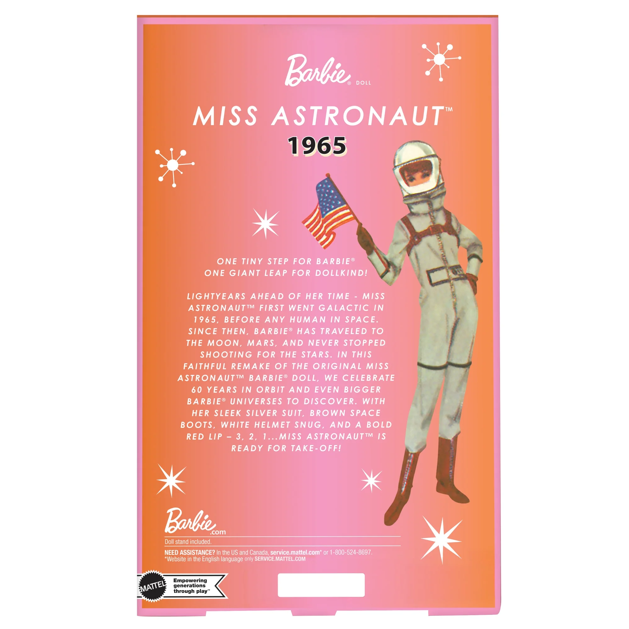 Barbie Signature Astronauta, Bambola Da Collezione Con Tuta Argentata, Stivali Spaziali E Casco - Image 6