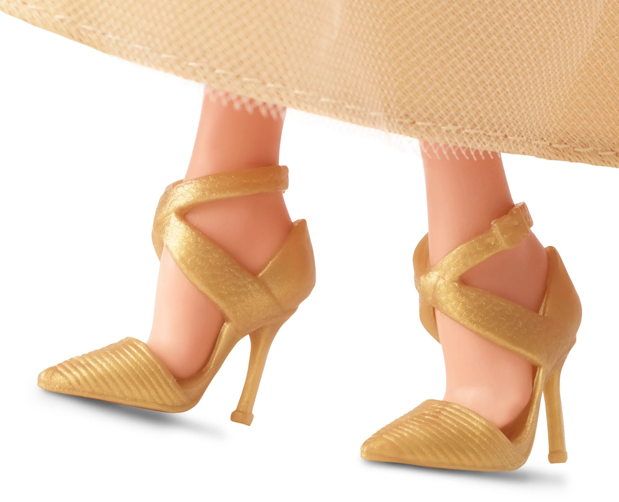 Barbie-Barbie Joyeux Noël 2023-Poupée Robe Dorée Et Cheveux Blonds - Image 4
