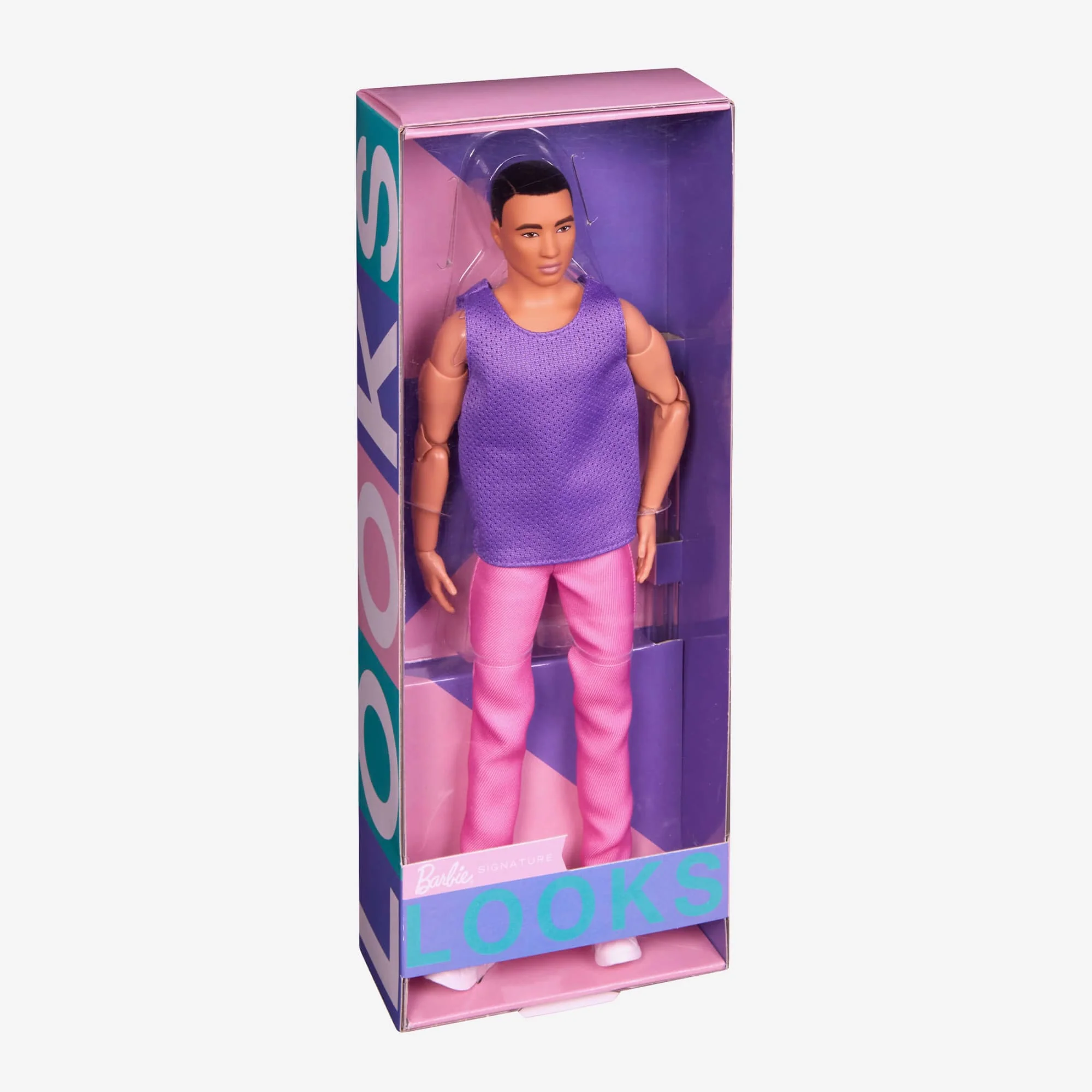 Barbie - Barbie Ken Barbie Looks Cheveux Bruns Tenue Color Block - Poupée Mannequin - 3 Ans Et + - Image 6