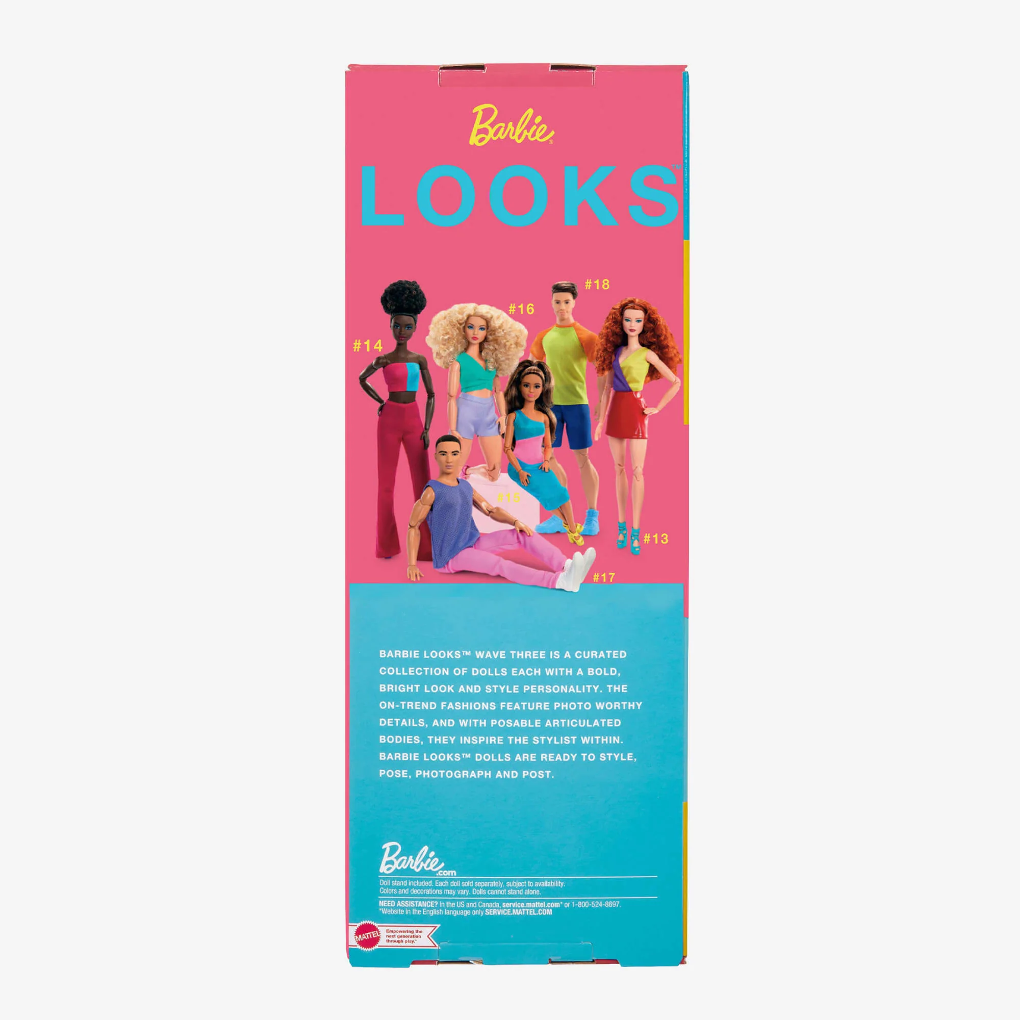 Barbie Looks 15 - Poupée Brune Avec Robe Midi Unie Color Block - Image 8