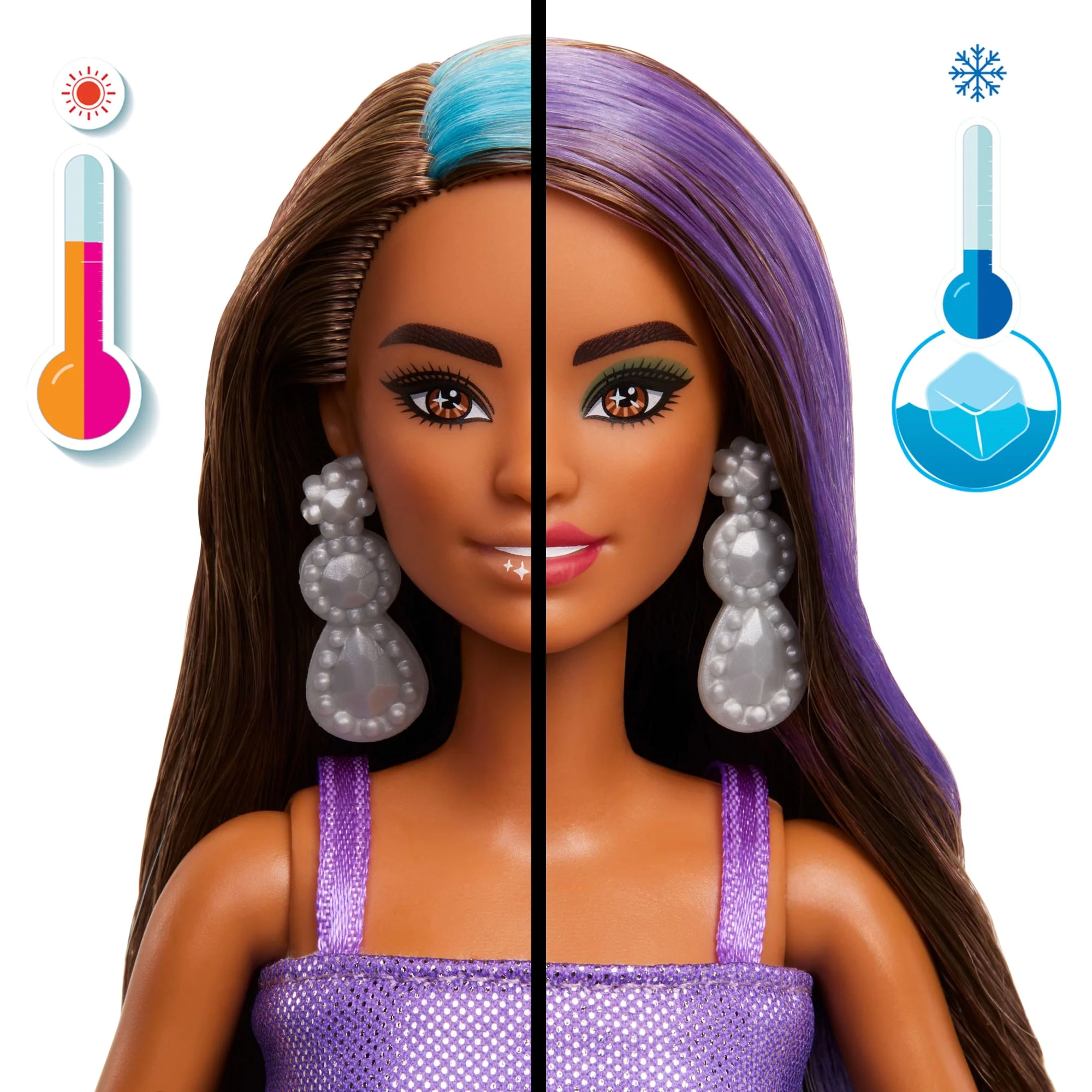 Barbie Party Unboxed Glam Party Series Purple Sparkle Κούκλα Και Αξεσουάρ Με 10 Εκπλήξεις - Image 2
