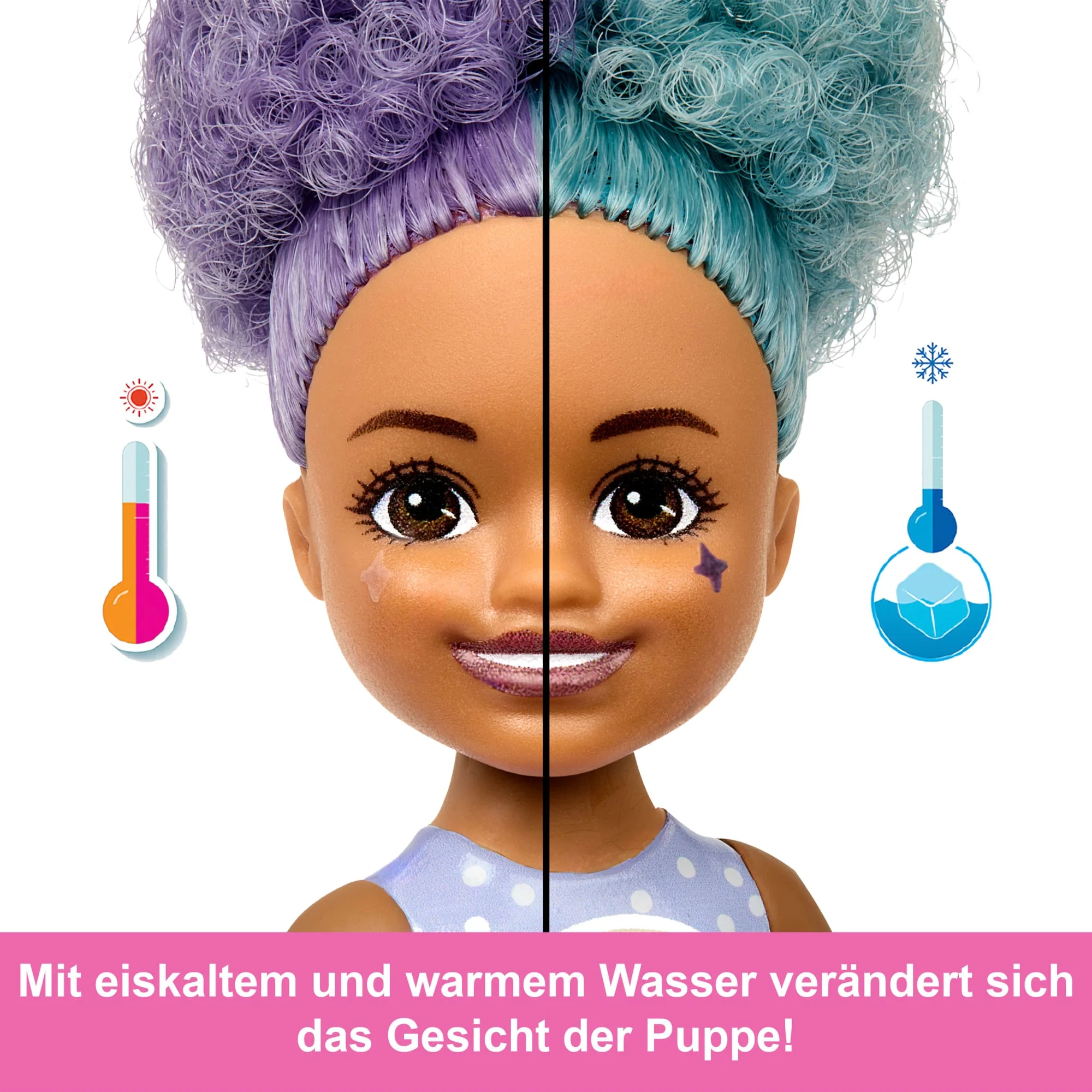 Barbie Chelsea Pop Reveal Treat-Serie, Puppe Mit 5 Überraschungen, Mit Duft Und Haustier (Stile Können Abweichen) - Image 4