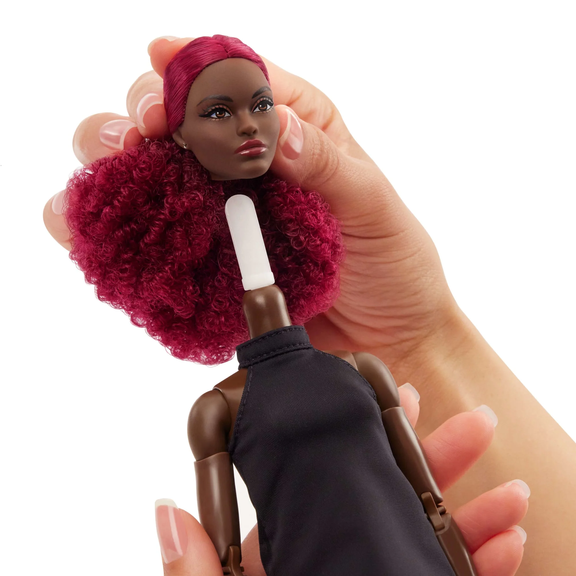 Barbie Basics Koleksiyona Uygun Bebek, Siyah Elbisesi Ve Botlarıyla Kızıl Kıvırcık Saçlı Model 03 - Image 6