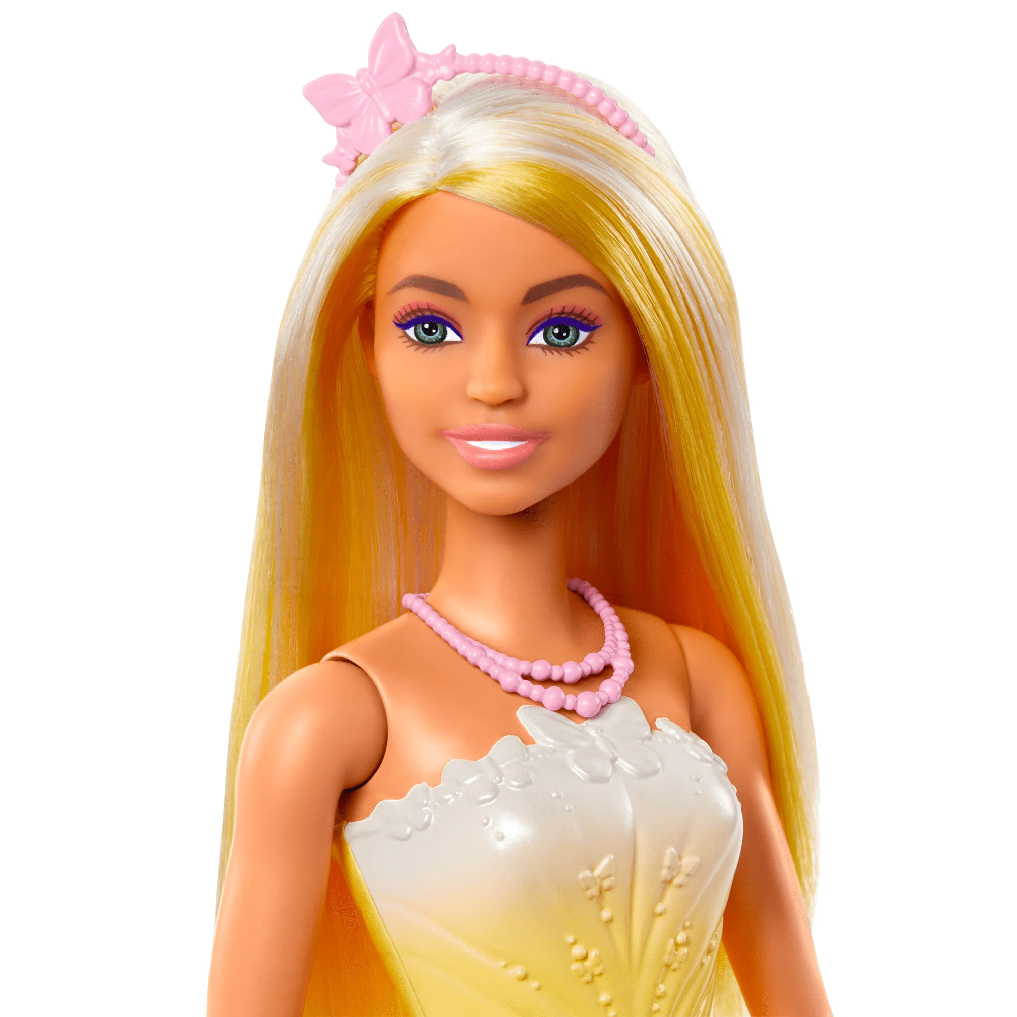 Renkli Saçları, Kelebek Baskılı Pembe Etekleri Ve Aksesuarlarıyla Barbie Masal Dünyası Bebekleri - Image 2