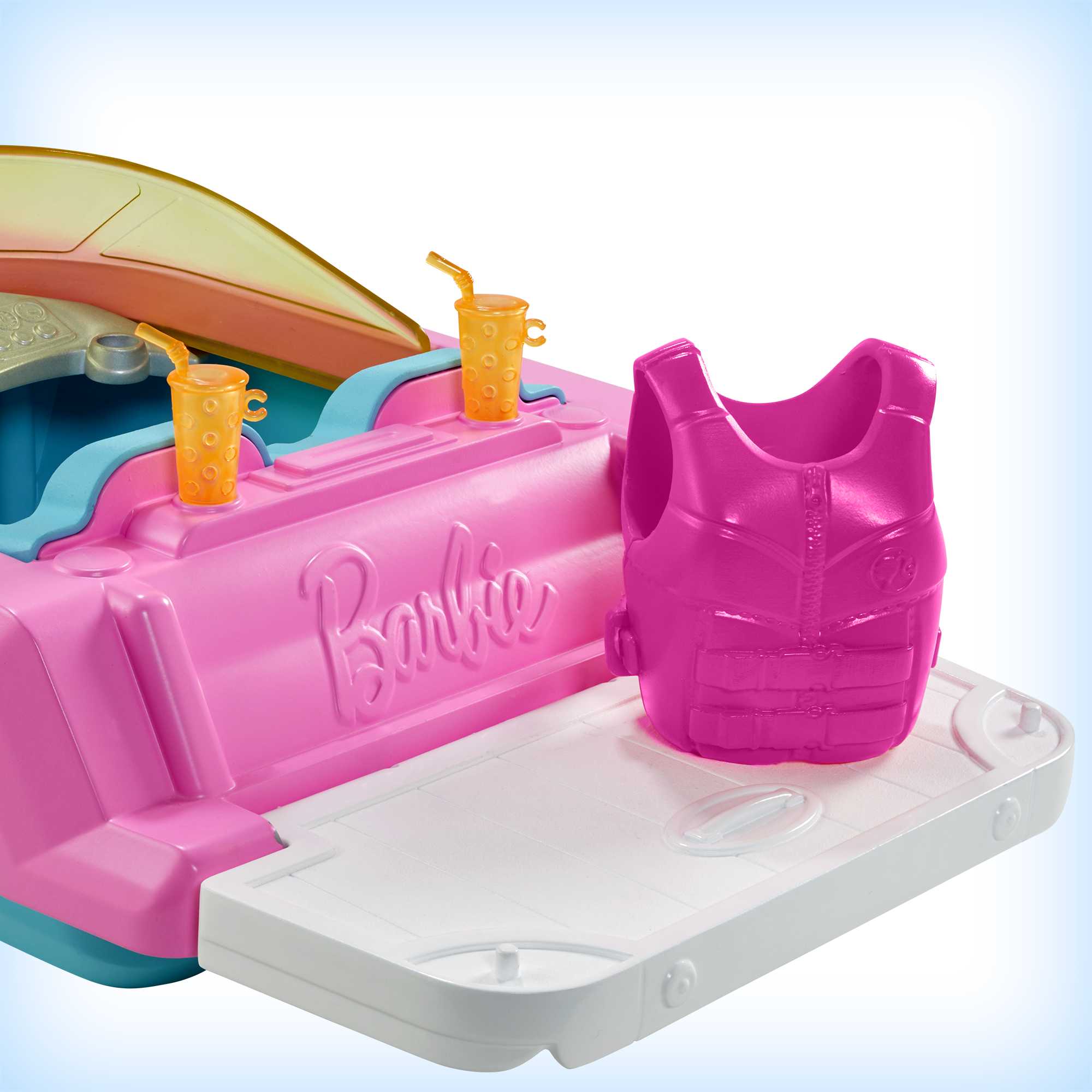 Barbie Boat With Puppy Figurine And Toy Accessories - Image 5