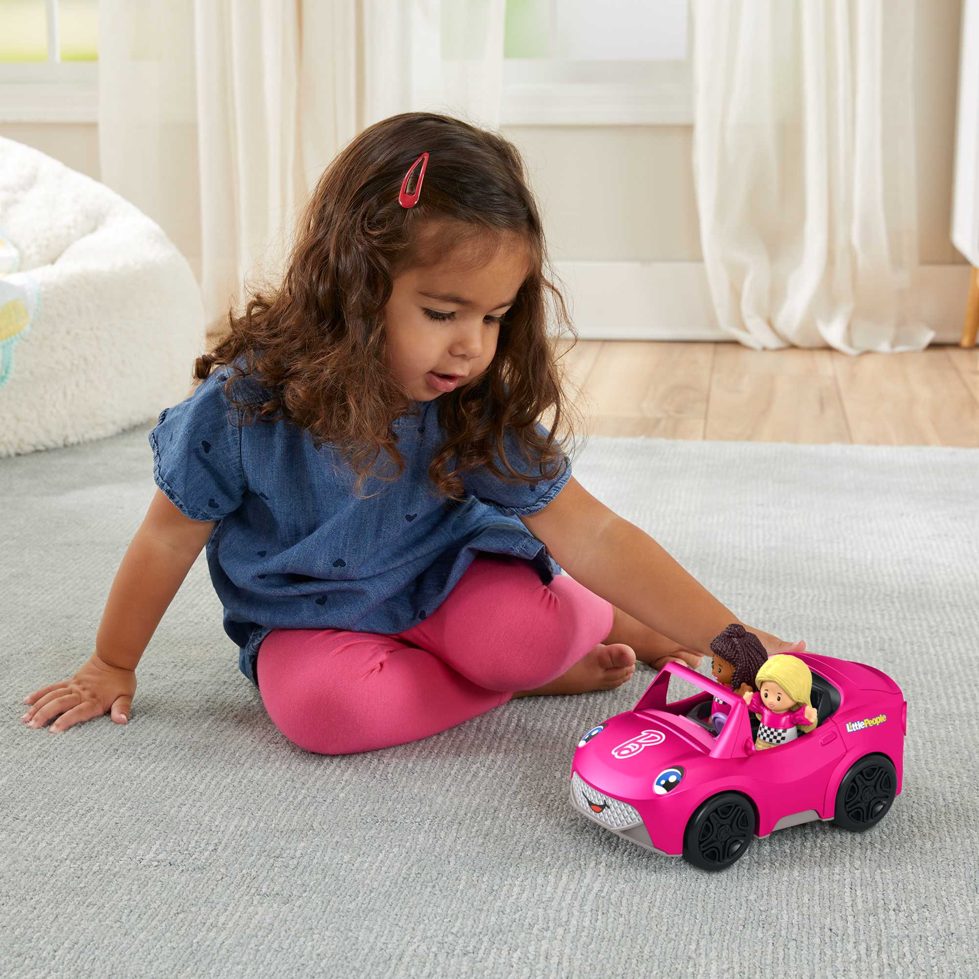 Barbie Cabriolet En Figurenset Van Little People - Image 2