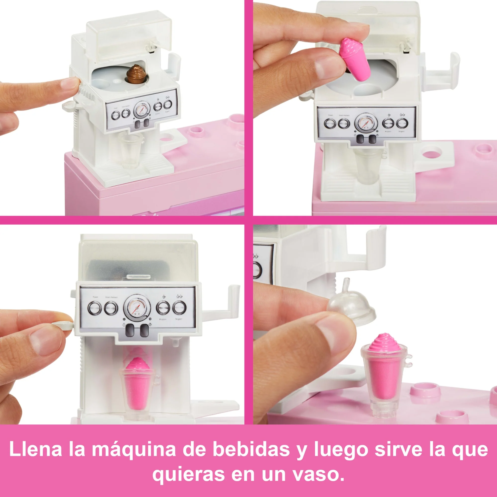 Conjunto De Cafetería De Barbie Con Muñeca Barista Rubia, Cafetera Que Funciona De Verdad Y Más De 10 Accesorios - Image 2
