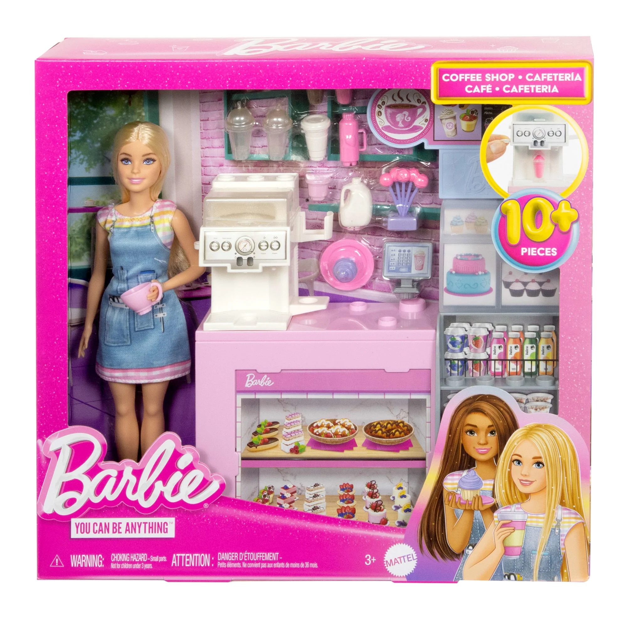 Conjunto De Cafetería De Barbie Con Muñeca Barista Rubia, Cafetera Que Funciona De Verdad Y Más De 10 Accesorios - Image 6