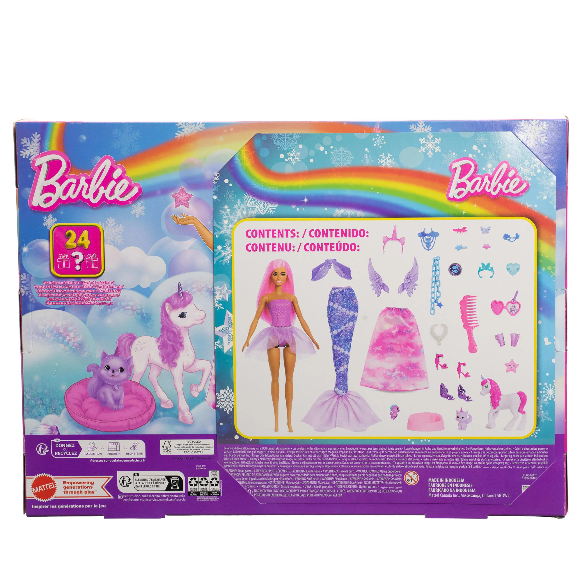 Barbie-Calendrier De L’Avent Avec Poupée Mode Et 24 Surprises - Image 6