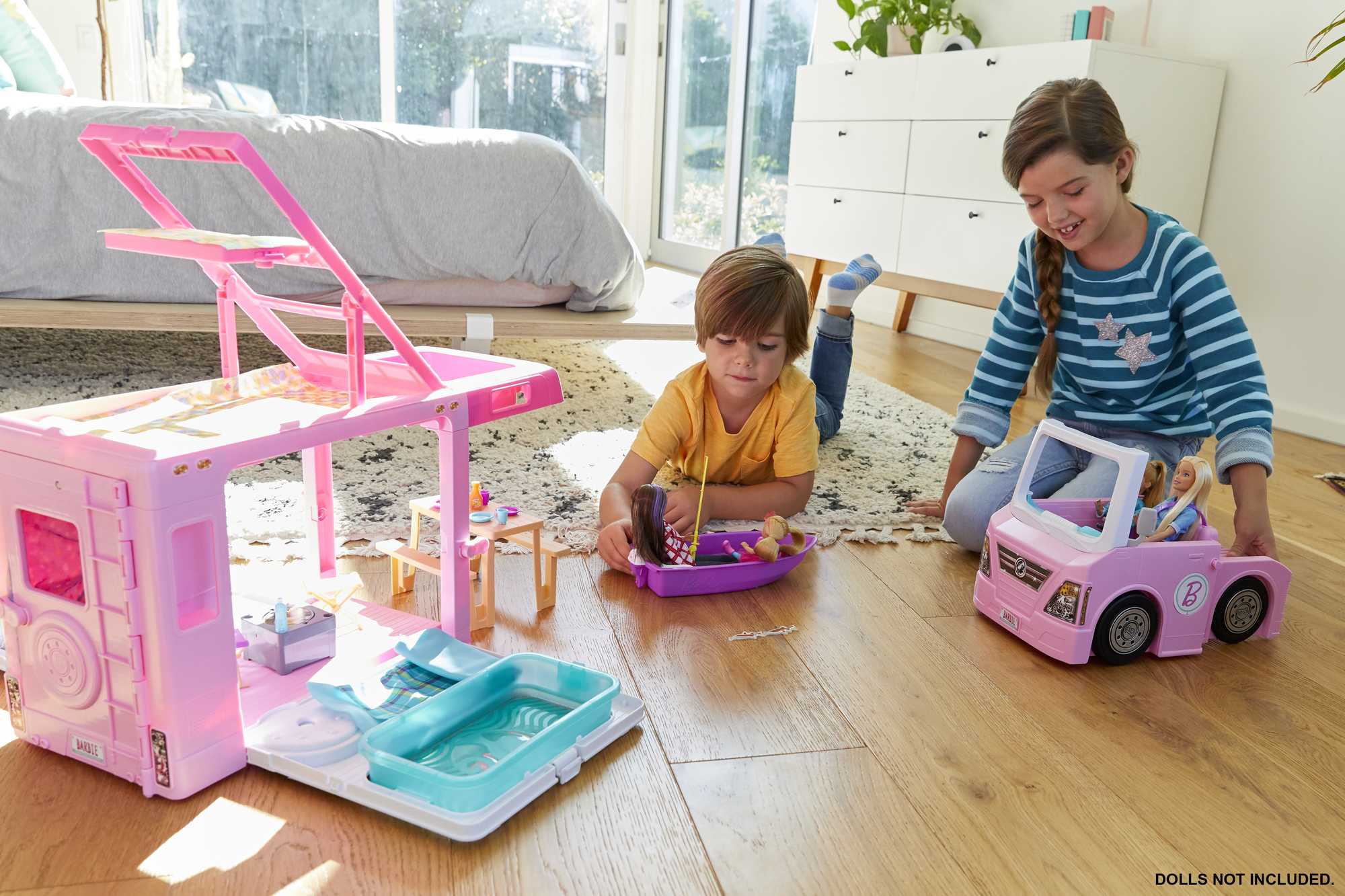 Barbie - Camping-Car De Rêve 3-En-1 - Véhicule Pour Poupée Mannequin - 3 Ans Et + - Image 2
