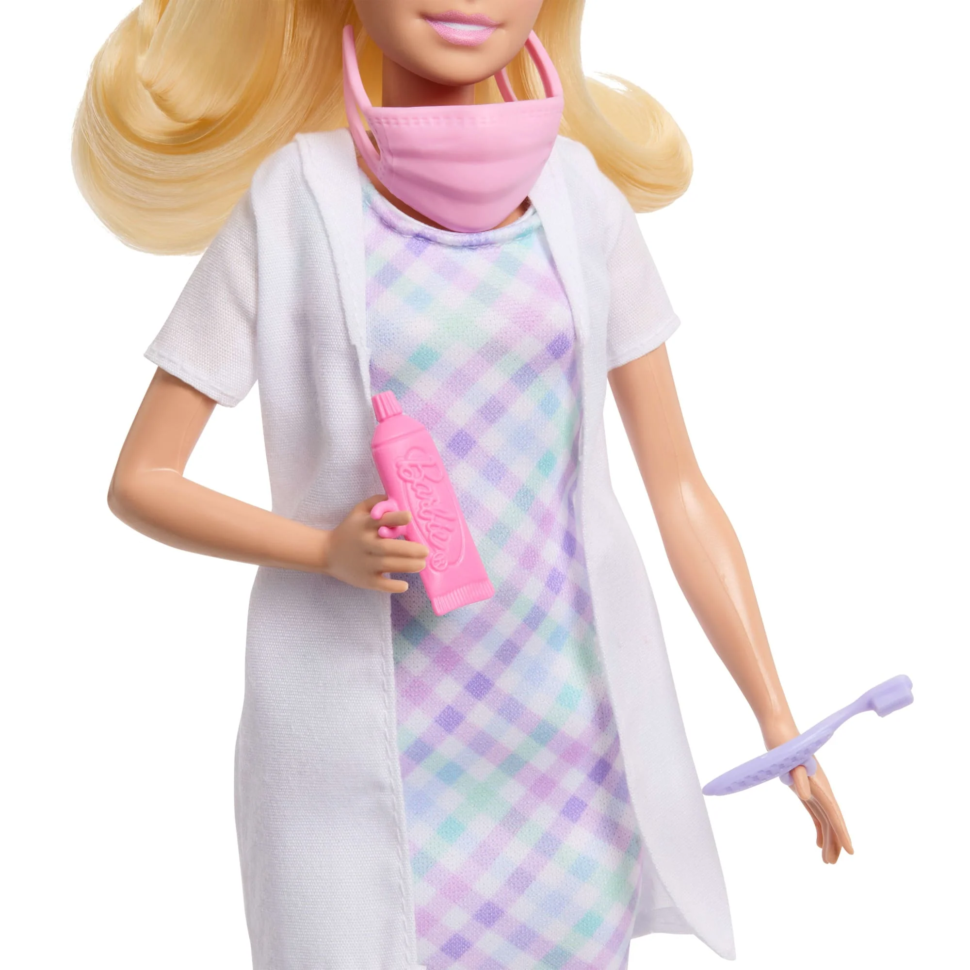 Barbie Careers Dentist Playset With Blonde Fashion Doll, Small Doll, Examination Chair & Accessories - Image 4