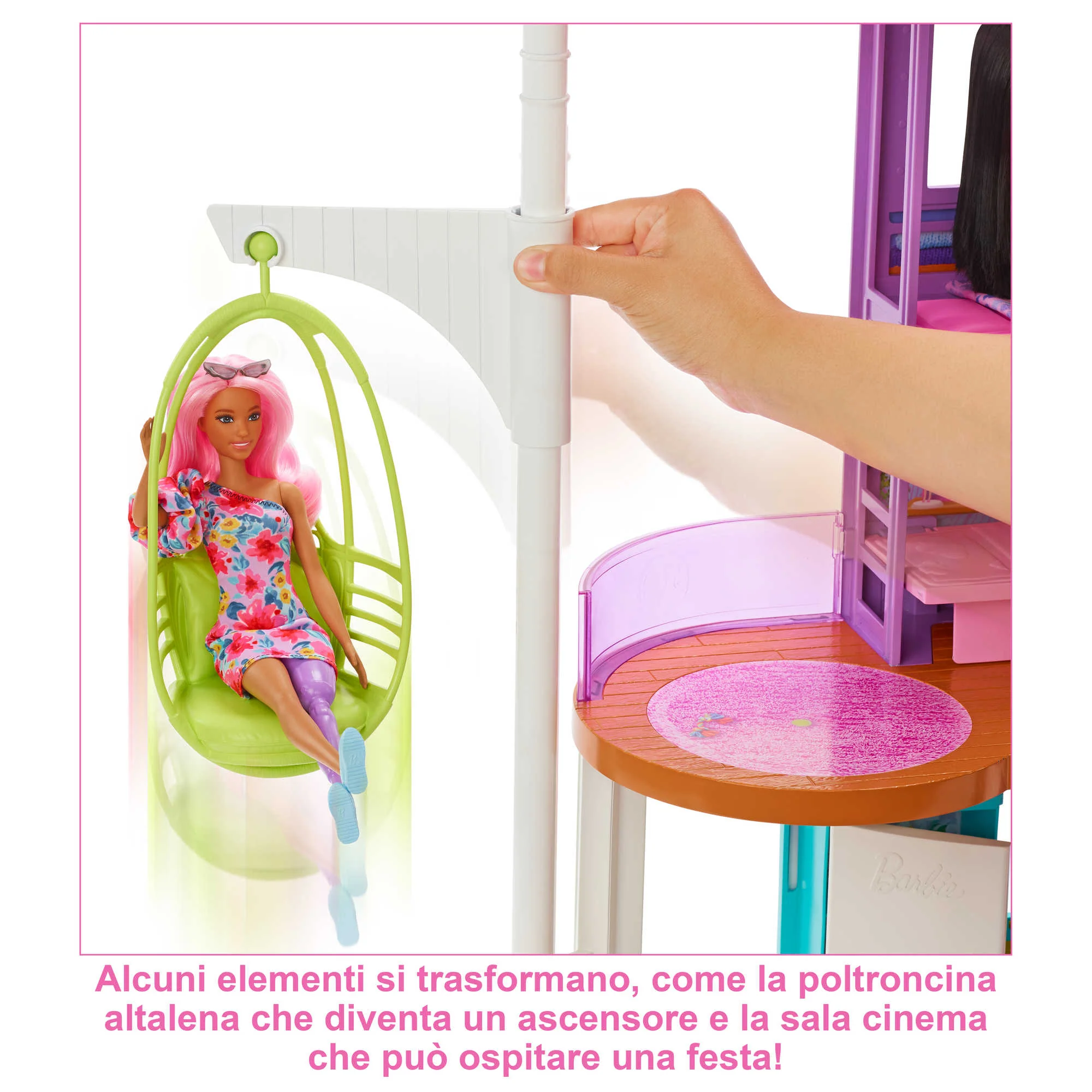 Barbie Casa Di Malibu Playset Con Oltre 30 Pezzi, Giocattolo Per Bambini Dai 3 Anni in Su - Image 4