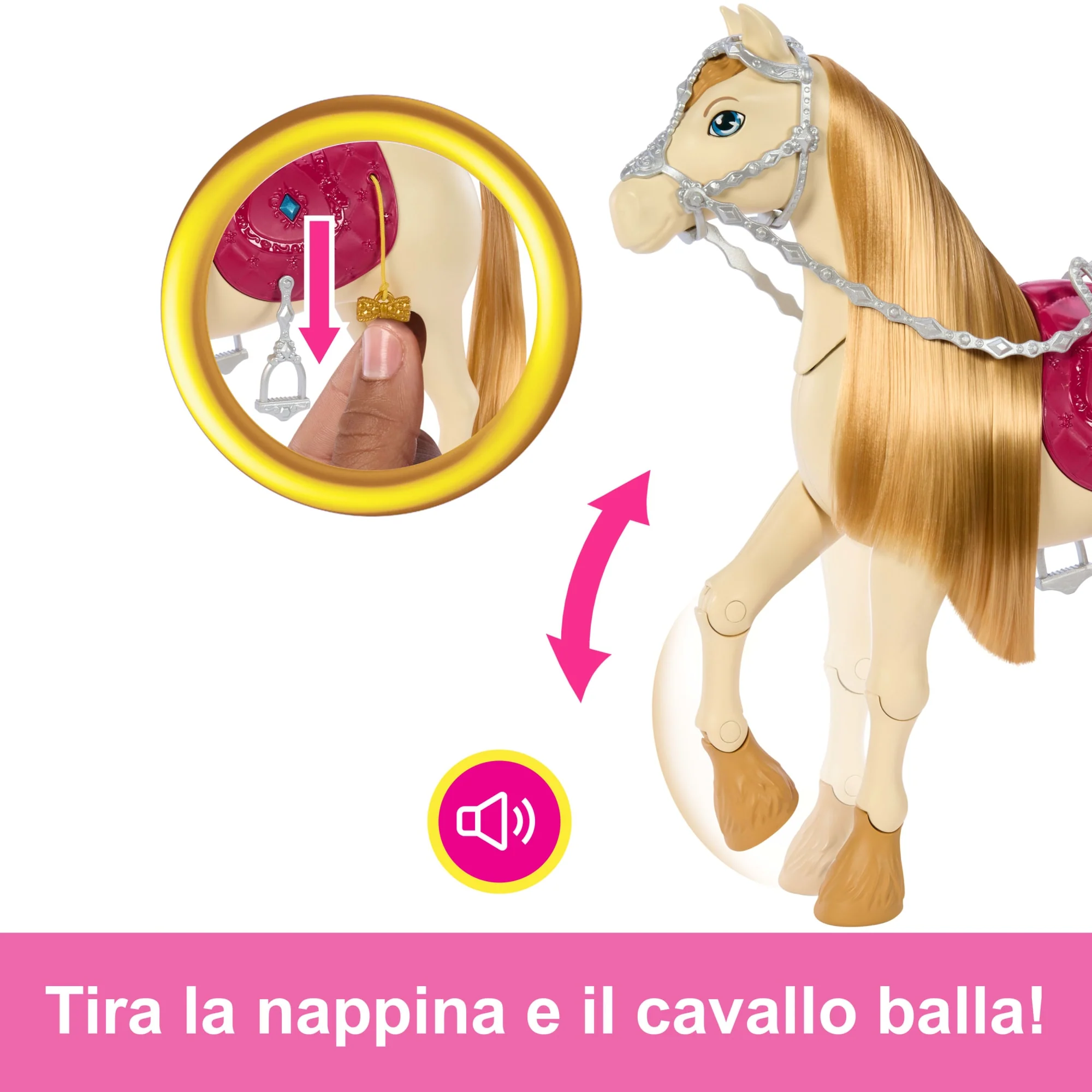 Barbie Mysteries: The Great Horse Chase Cavallo Giocattolo Interattivo Con Suoni, Musica E Accessori - Image 4