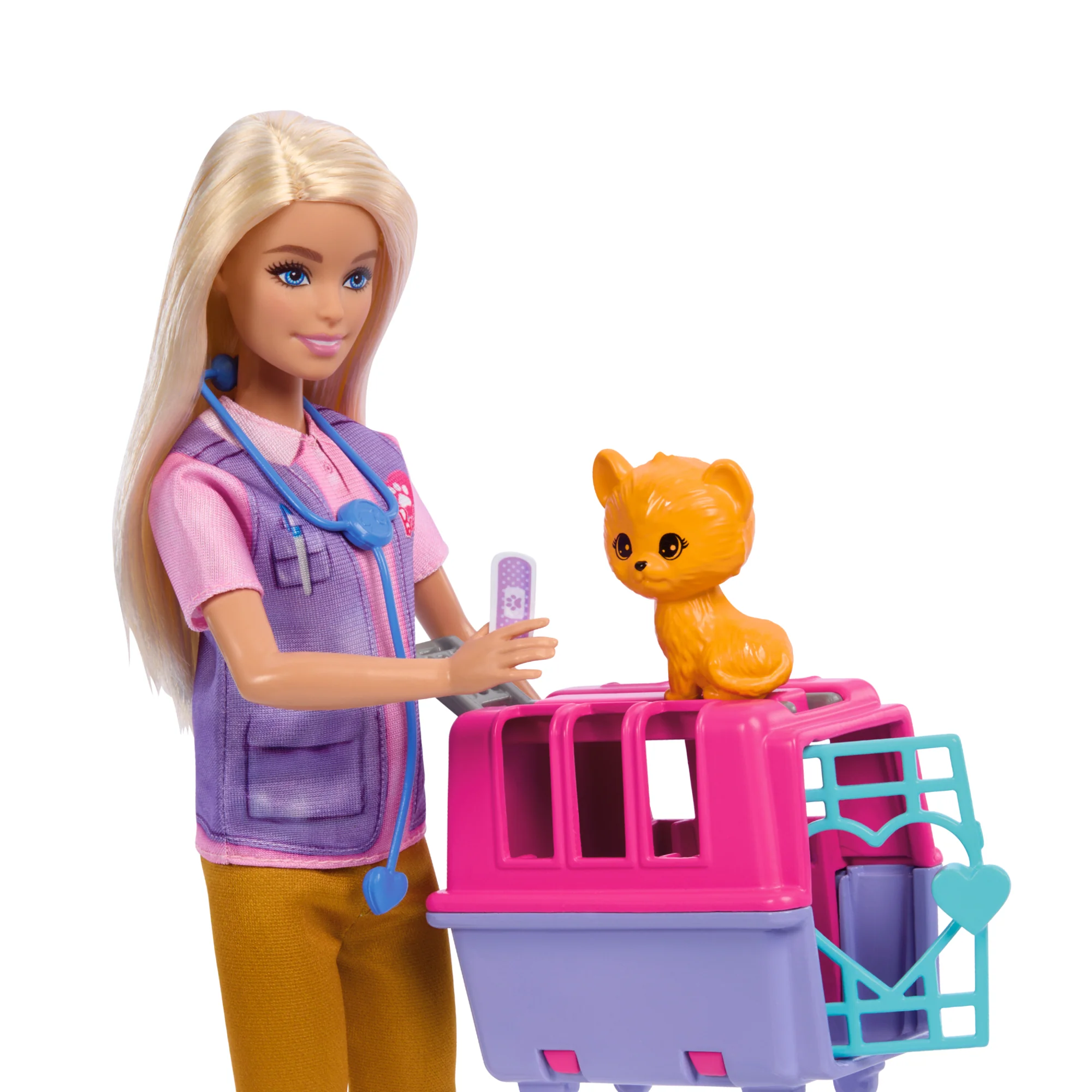 Σετ Παιχνιδιού Barbie Διασώστρια Άγριων Ζώων Με Ξανθιά Κούκλα, 2 Φιγούρες Ζώων & Αξεσουάρ - Image 2
