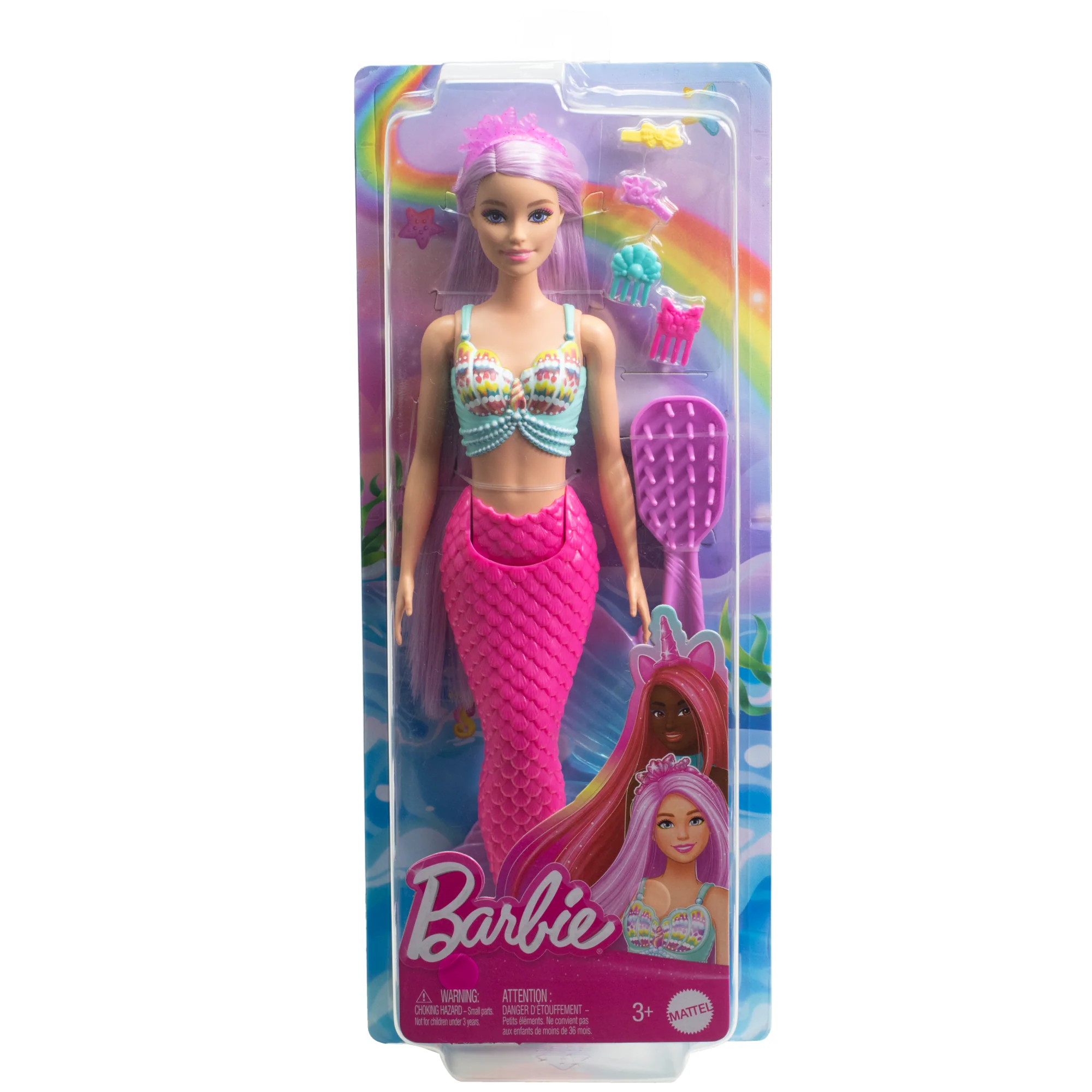 Barbie Γοργόνα Με Μακριά Μαλλιά 17 Εκ. Και Αξεσουάρ Για Παιχνίδι Με Τα Μαλλιά - Image 6