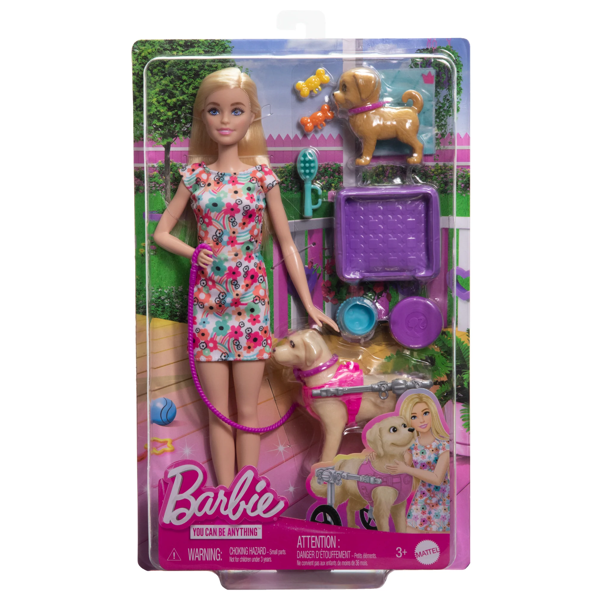 Κούκλα Barbie Με Κουταβάκι Και Σκυλάκι Σε Αναπηρικό Αμαξίδιο, Αξεσουάρ Για Κατοικίδια - Image 6