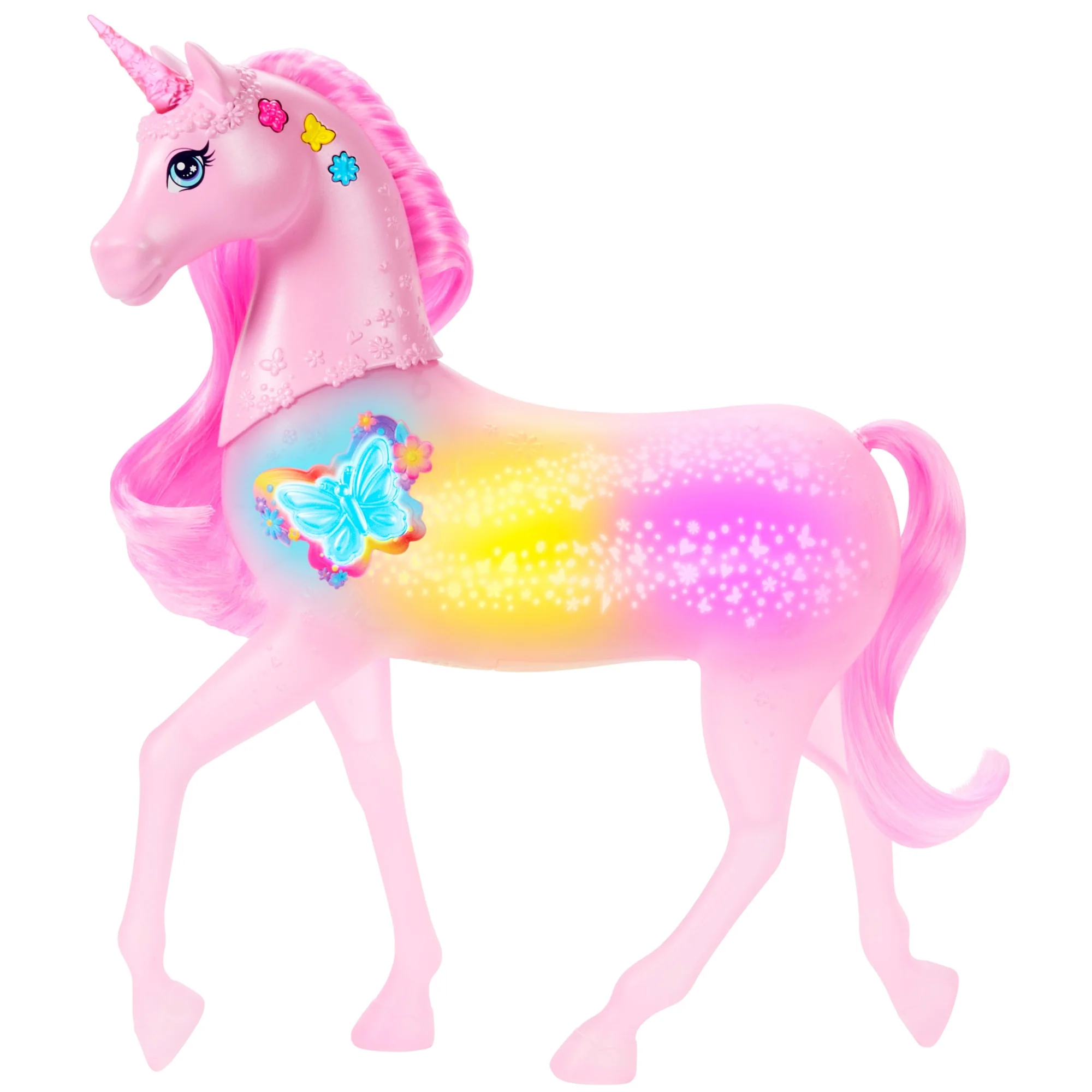 Barbie Μαγικός Μονόκερος Παιχνίδι Με 20 Διαδραστικούς Συνδυασμούς Με Φωτάκια, Ήχους & Μουσική