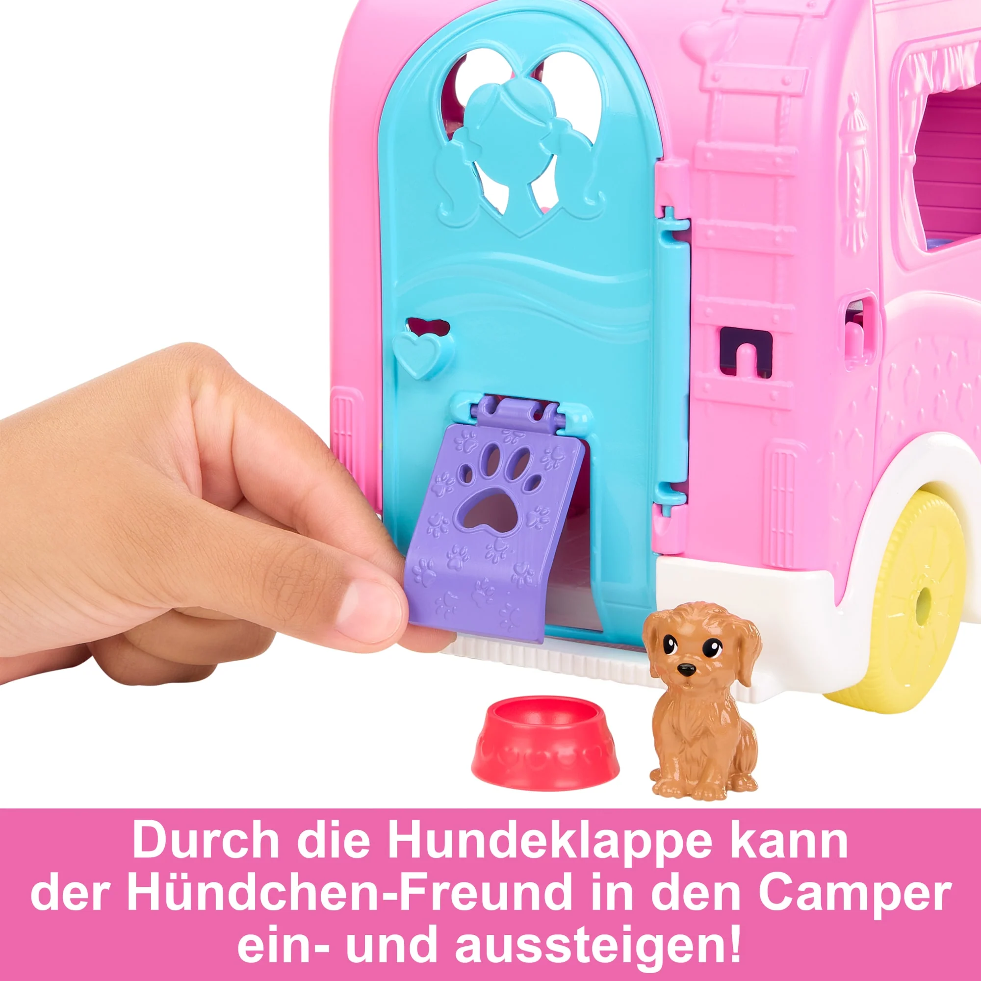 Barbie Chelsea 2-In-1-Camper-Spielset Mit Kleiner Chelsea-Puppe, 2 Haustieren Und 15 Zubehörteilen - Image 5