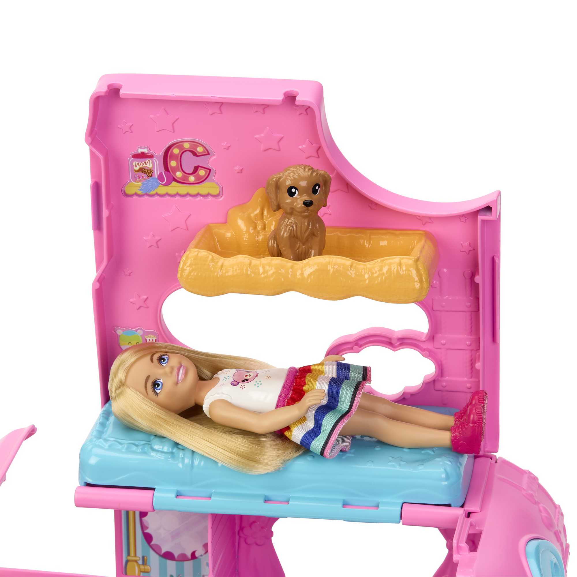 Barbie Chelsea 2-In-1-Camper-Spielset Mit Kleiner Chelsea-Puppe, 2 Haustieren Und 15 Zubehörteilen - Image 7