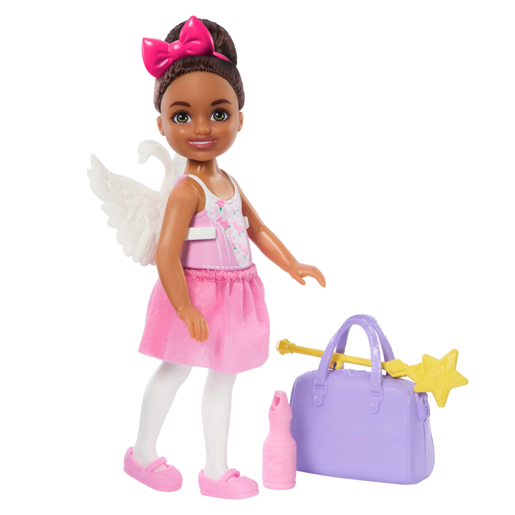 Barbie Chelsea Ballerina Doll & Accessories Set, Career-Themed Brunette Small Doll - Image 4