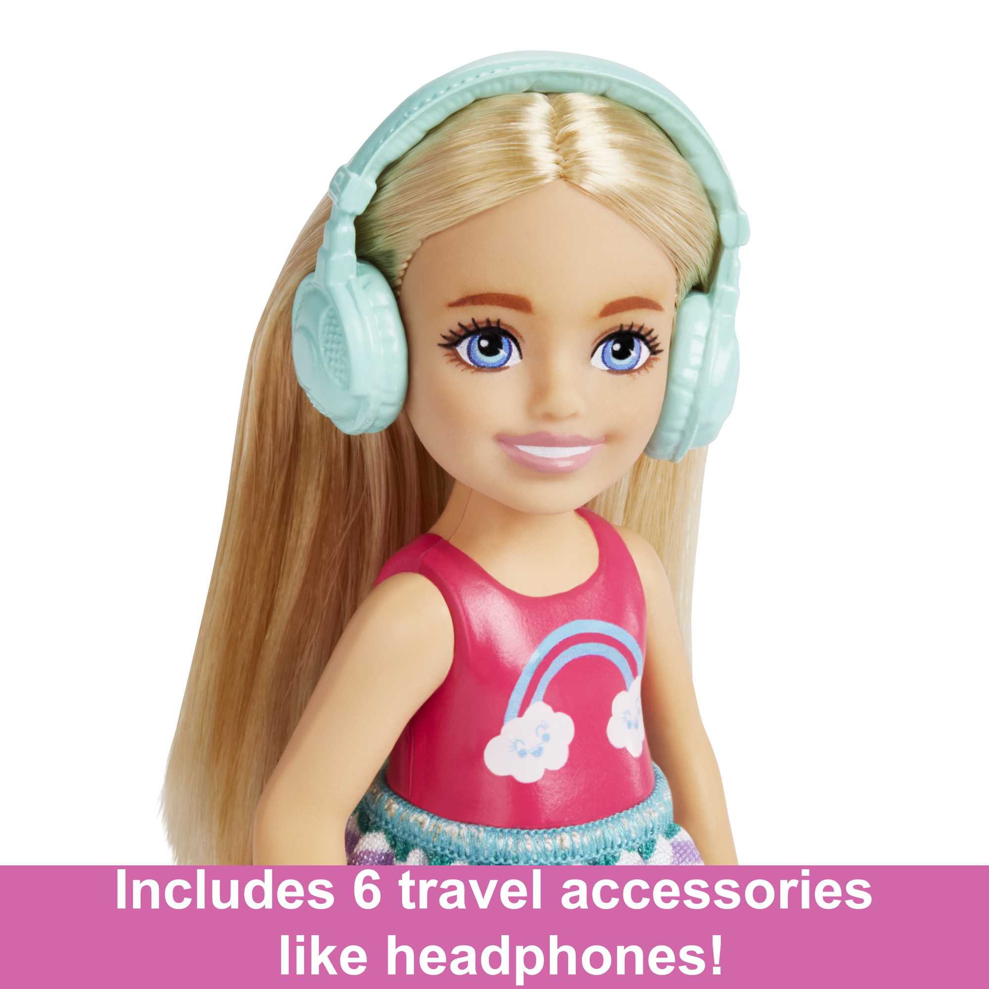 Barbie Chelsea Doll And Accessories, Small Doll Travel Set With Puppy And 6 Pieces - Image 3