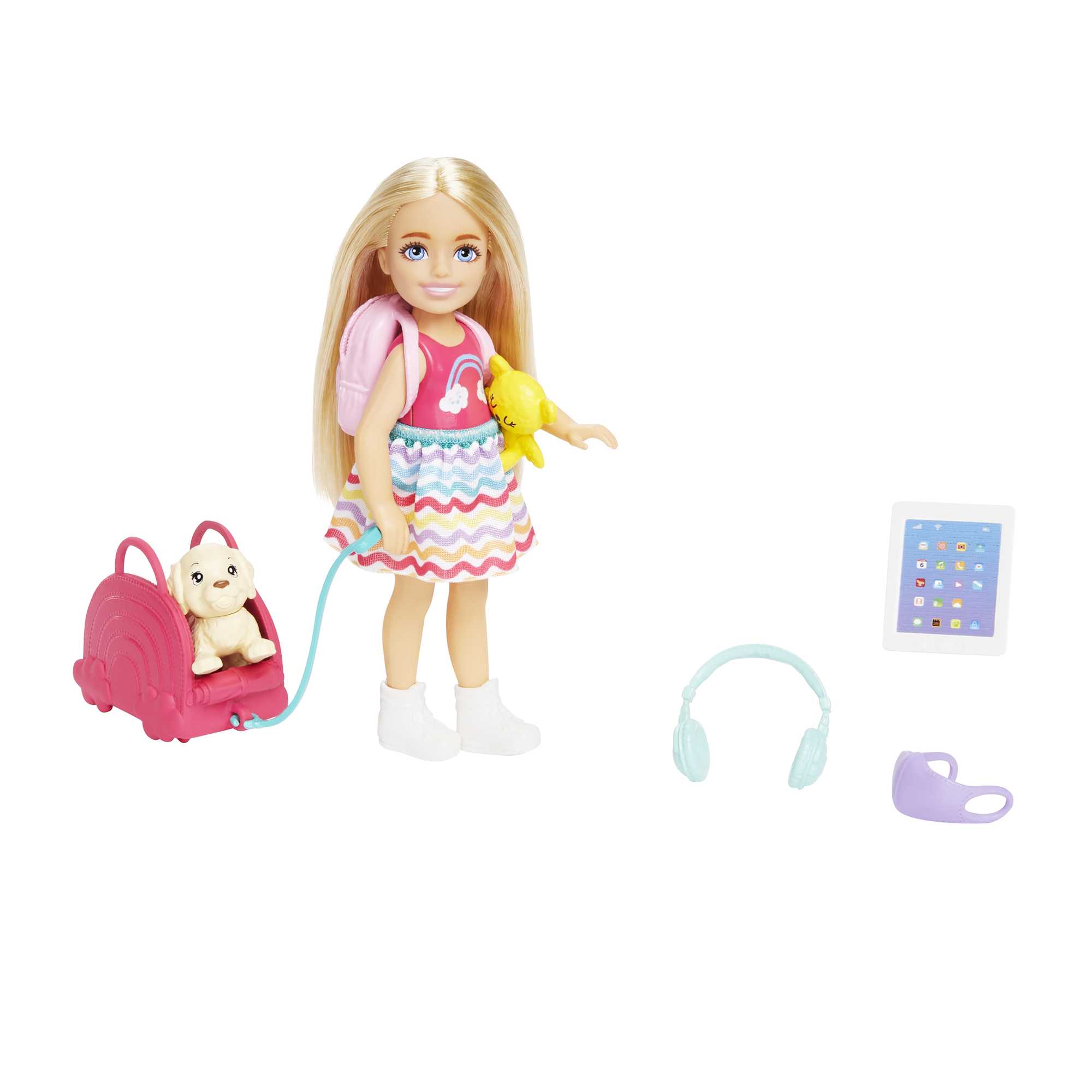 Barbie Chelsea Doll And Accessories, Small Doll Travel Set With Puppy And 6 Pieces - Image 5