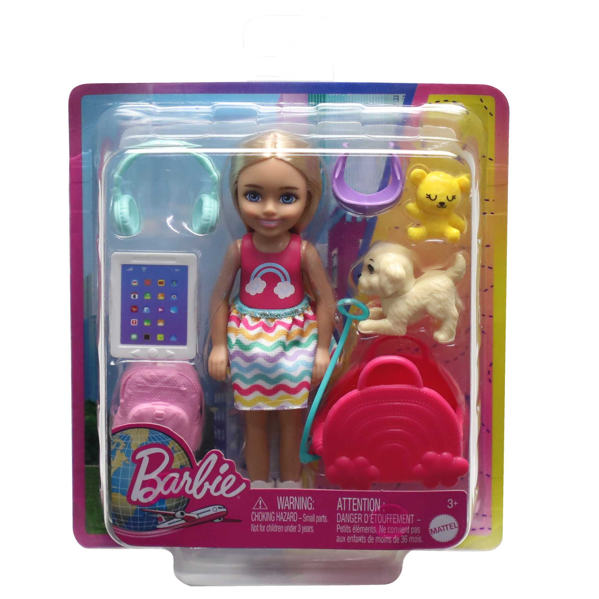 Barbie Chelsea Doll And Accessories, Small Doll Travel Set With Puppy And 6 Pieces - Image 6