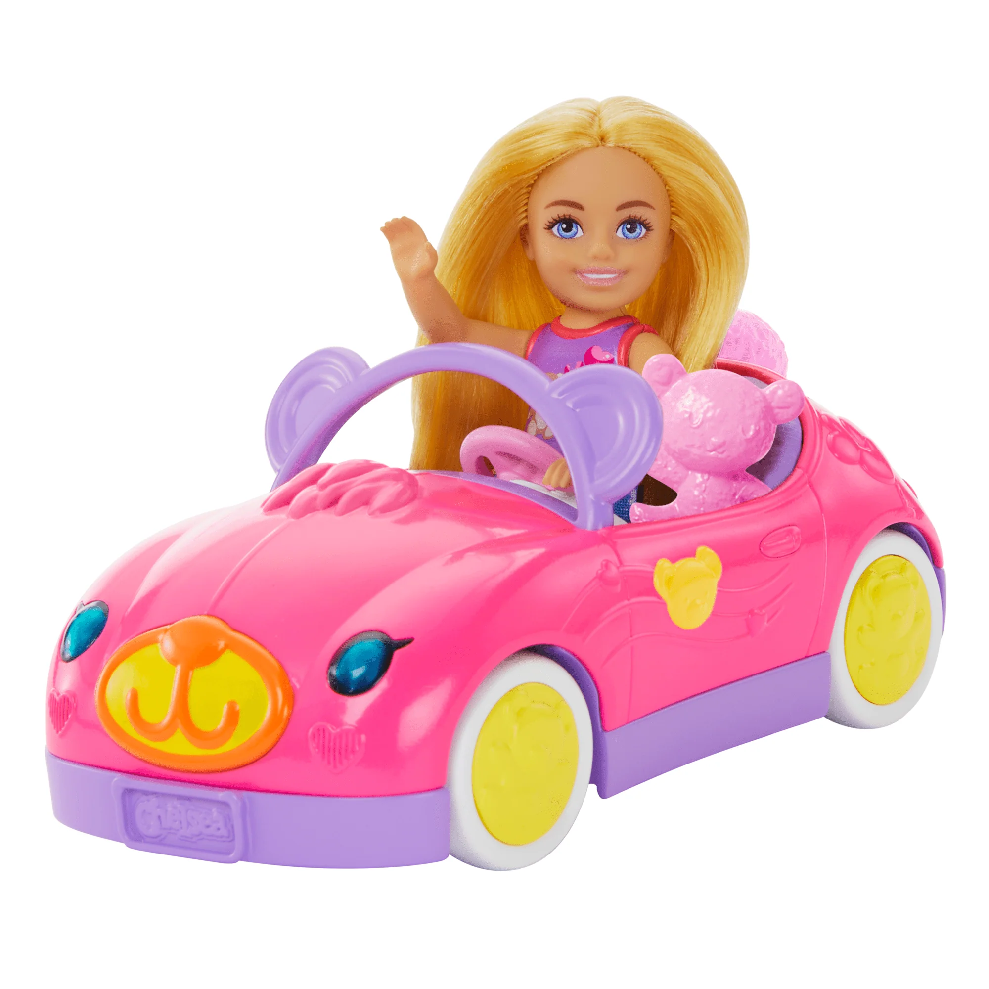 Barbie Chelsea i misiowy pojazd Lalka i samochód dla dzieci Zestaw do zabawy - Image 2