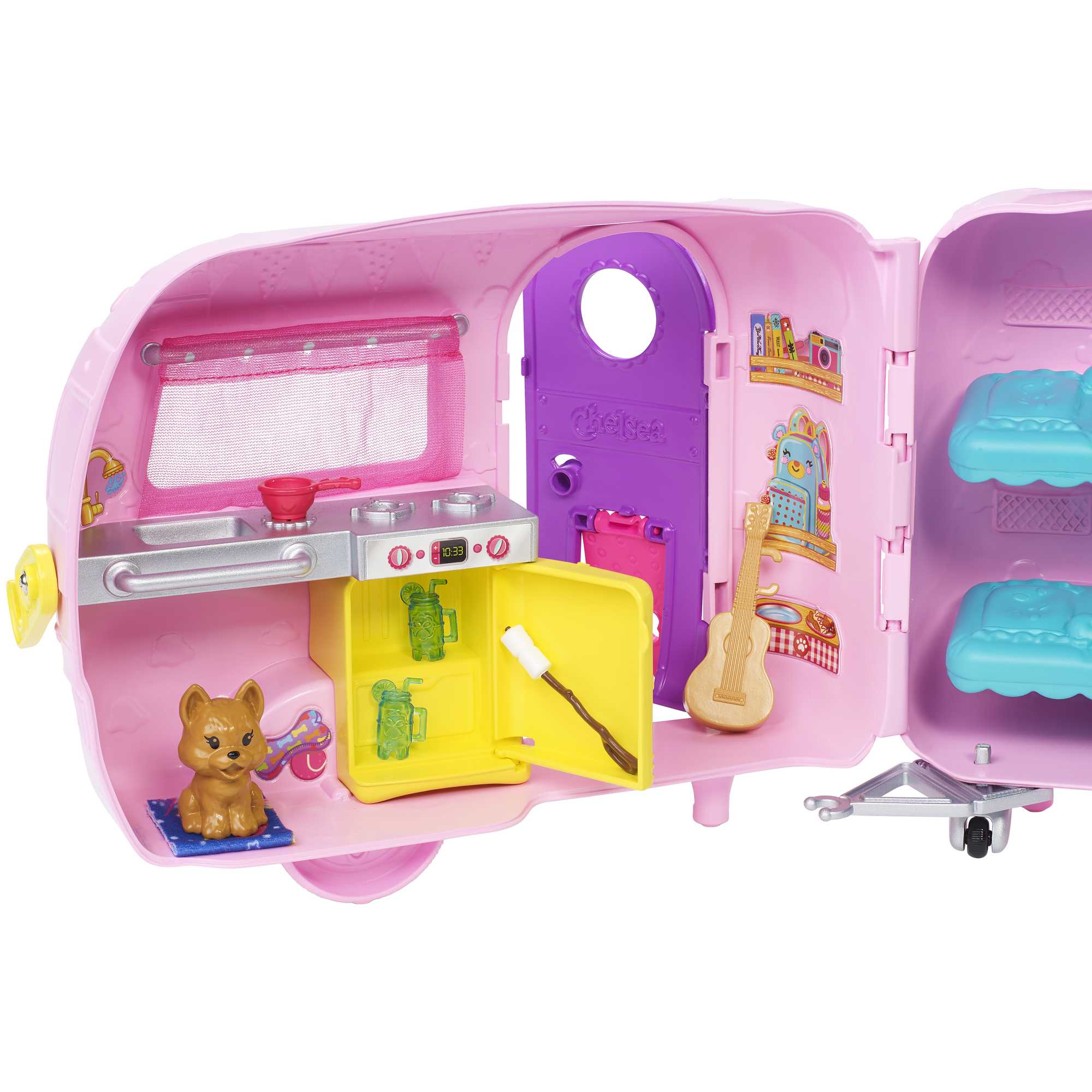 Barbie Club Chelsea Karavanı Oyun Seti, Chelsea'nin Yavru Köpeği Ve Aksesuarlar Fxg90 - Image 3