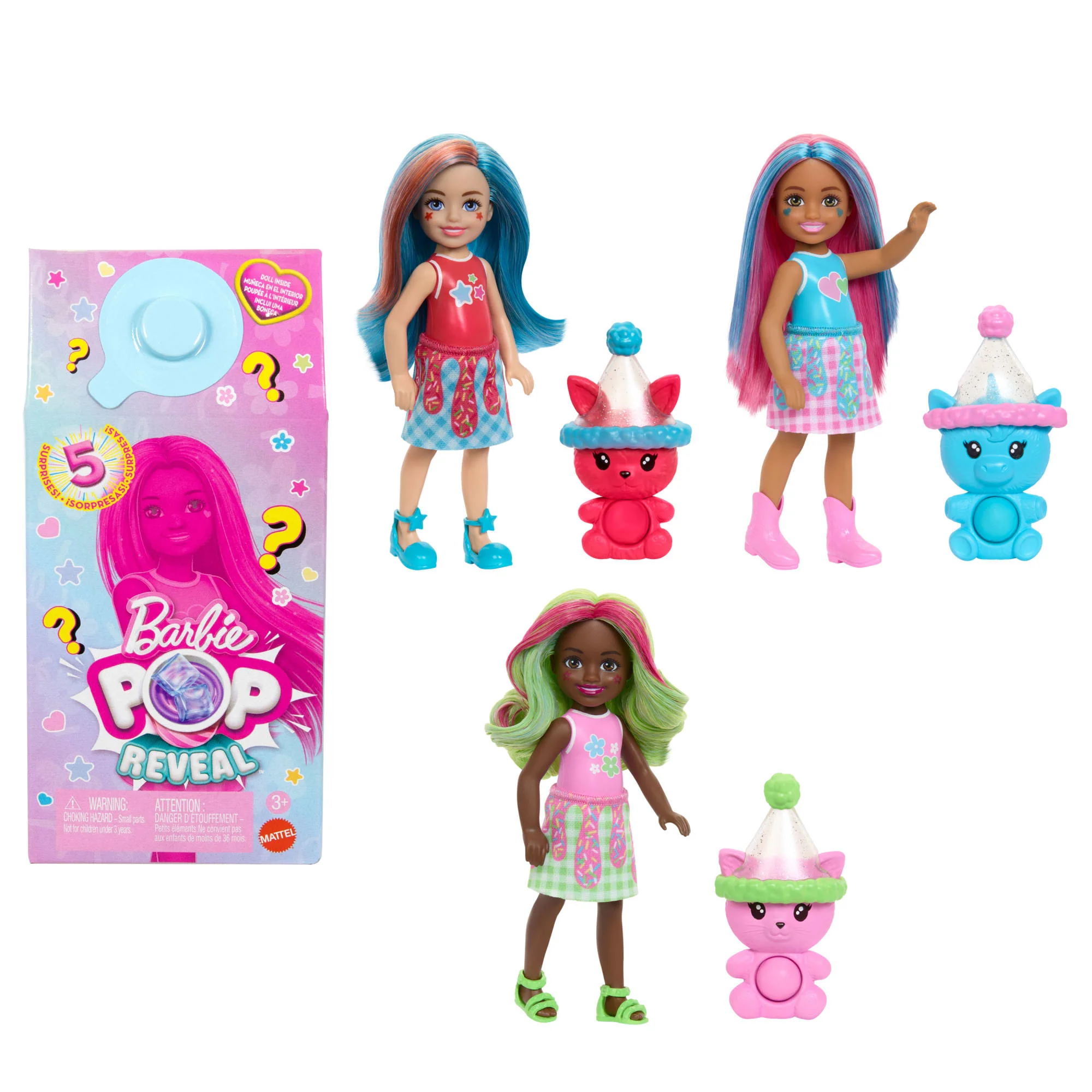 Kokulu Ve Renk Değişimi Özellikli Barbie Chelsea Pop Reveal Shakes Serisi Bebek (Stiller Çeşitlilik Gösterebilir) - Image 3
