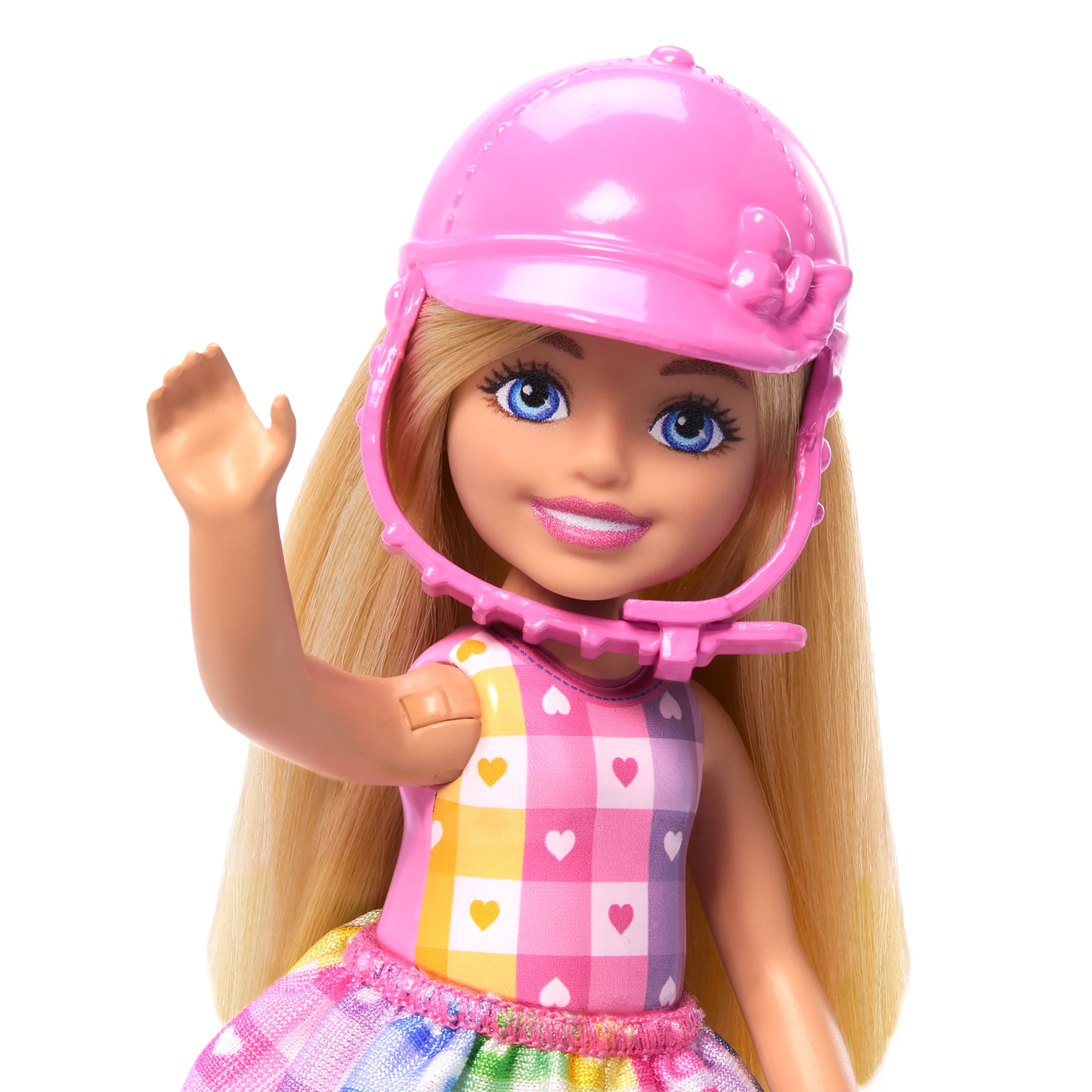 Barbie Chelsea Spielzeugset Mit Puppe Und Pferd, Enthält Helm-Zubehörteil, Puppe Kann Zum Reiten“ Die Knie Anwinkeln, Pony - Image 3