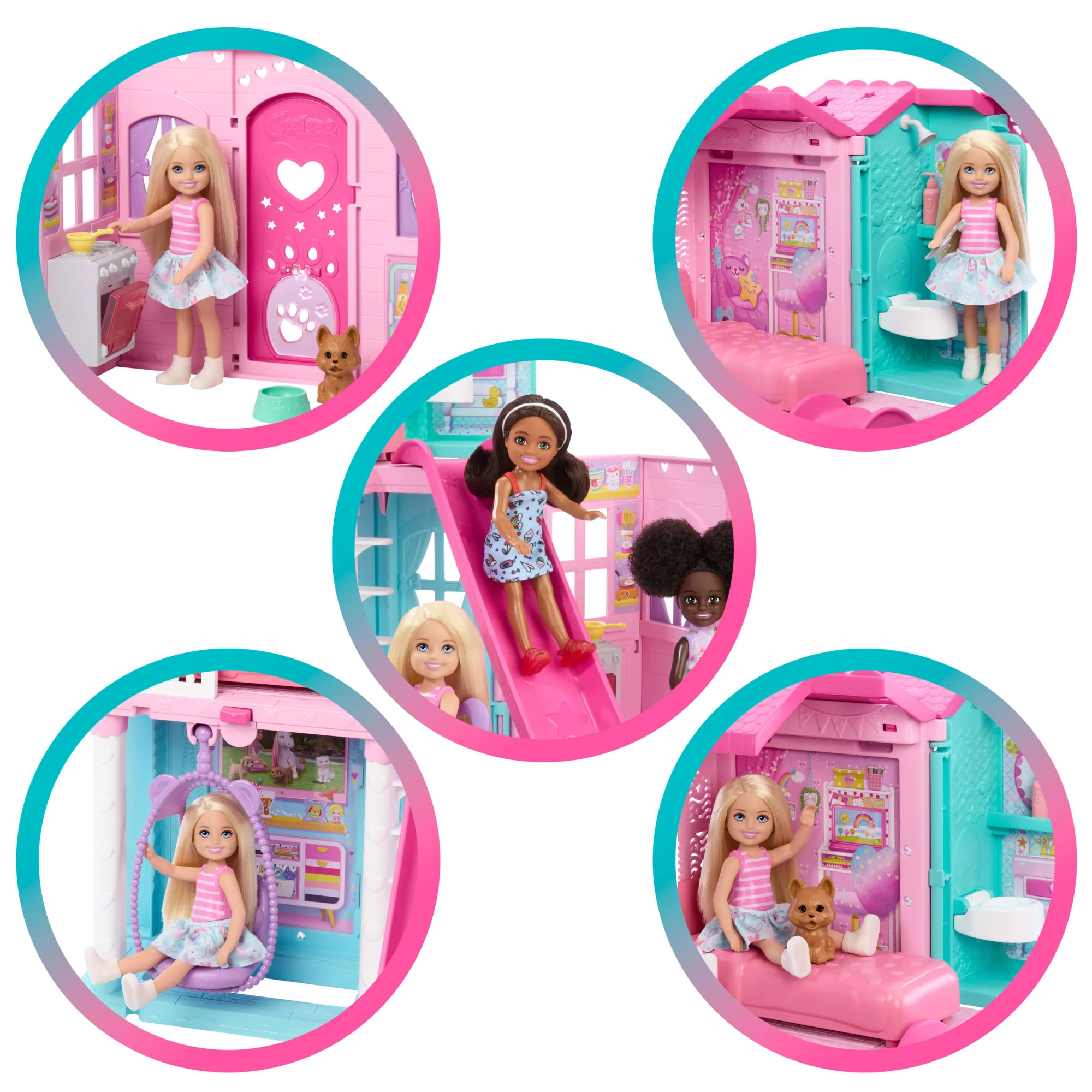 Bebek Ve 15'Ten Fazla Aksesuar Içeren Ve Açılınca Boyu 43 X +33 Cm'Yi Geçen Barbie Chelsea Açılır Bebek Evi - Image 3
